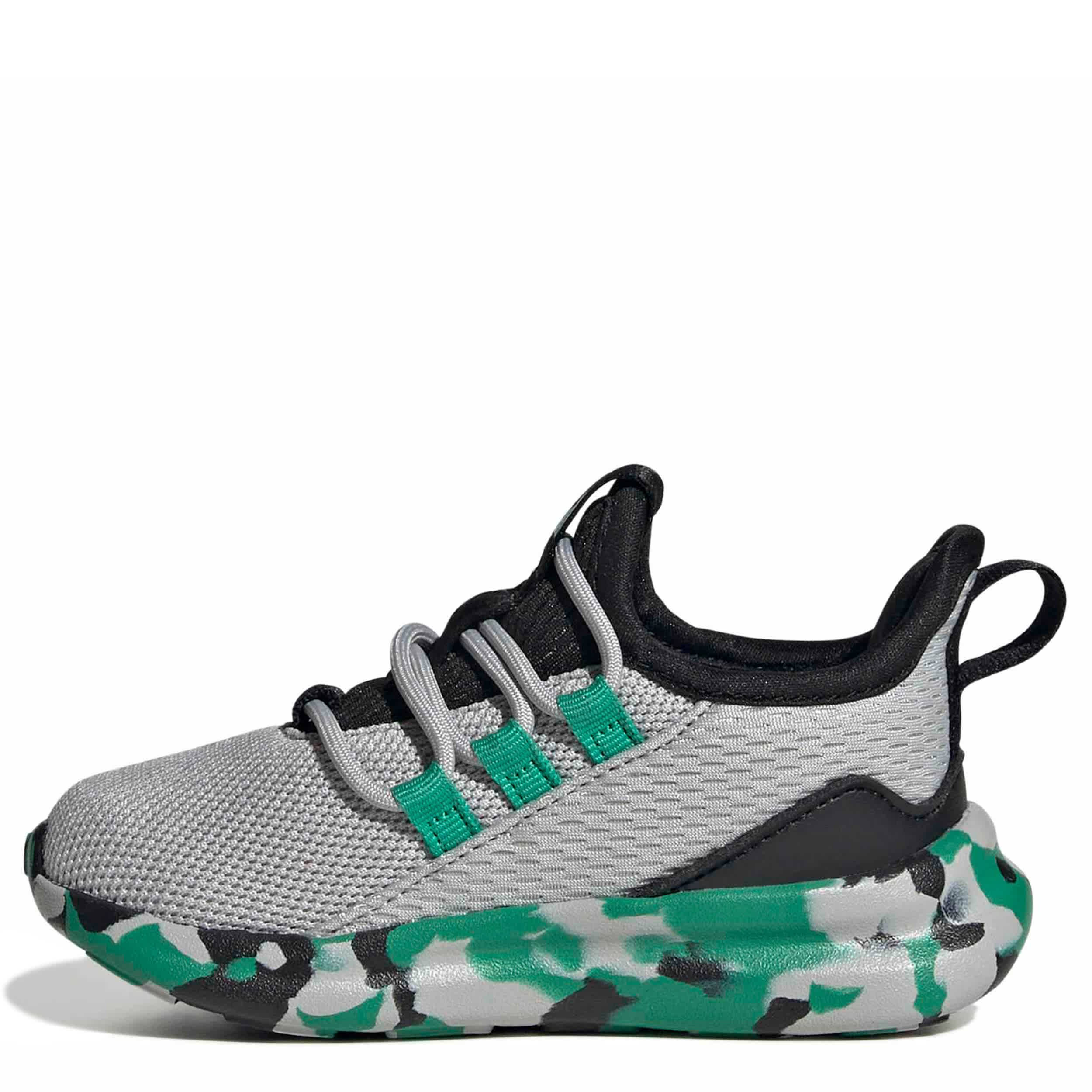 ADIDAS-BOYS TODDLER LITE RACER ADAPT 8.0 SNEAKER-GREY & GREEN
