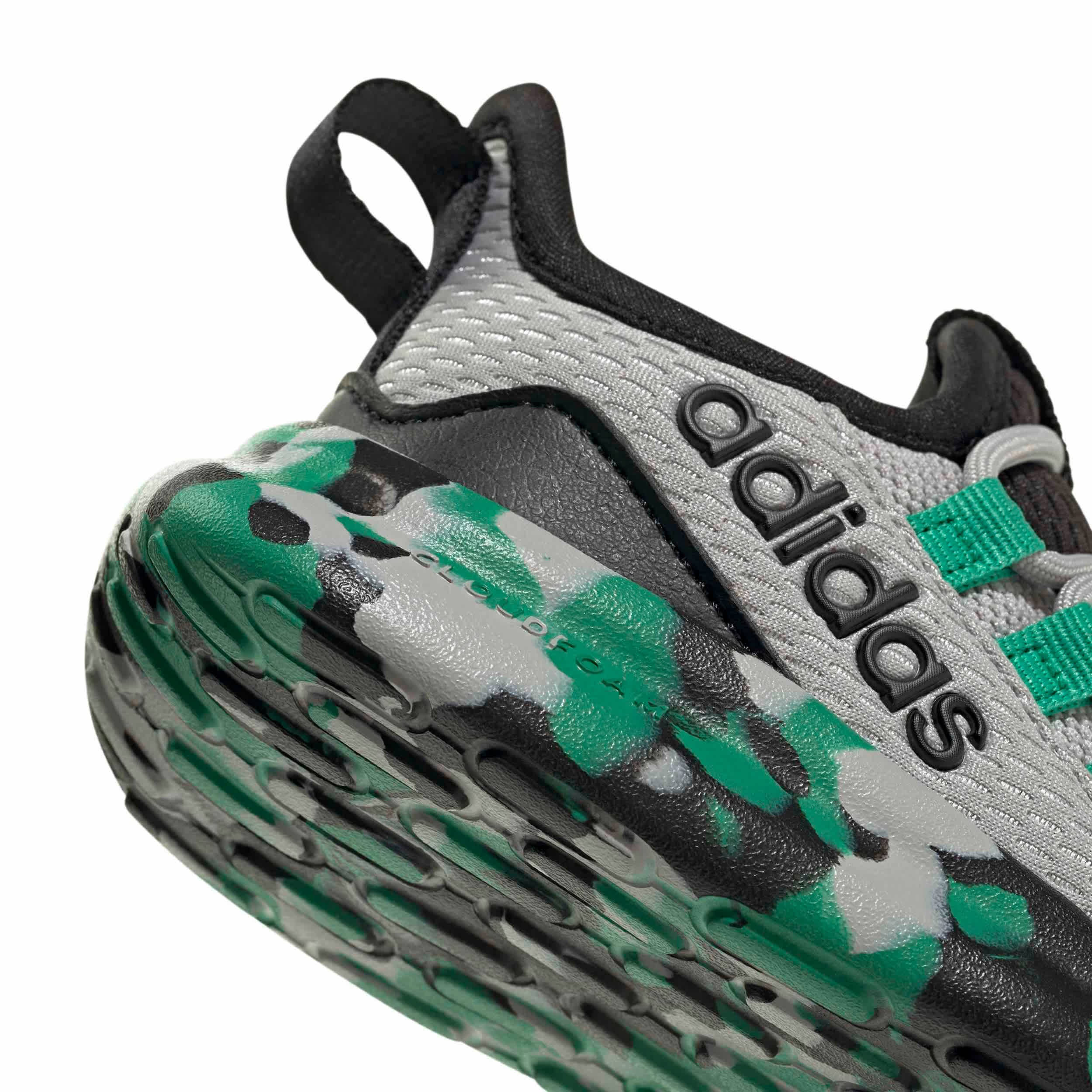 ADIDAS-BOYS TODDLER LITE RACER ADAPT 8.0 SNEAKER-GREY & GREEN