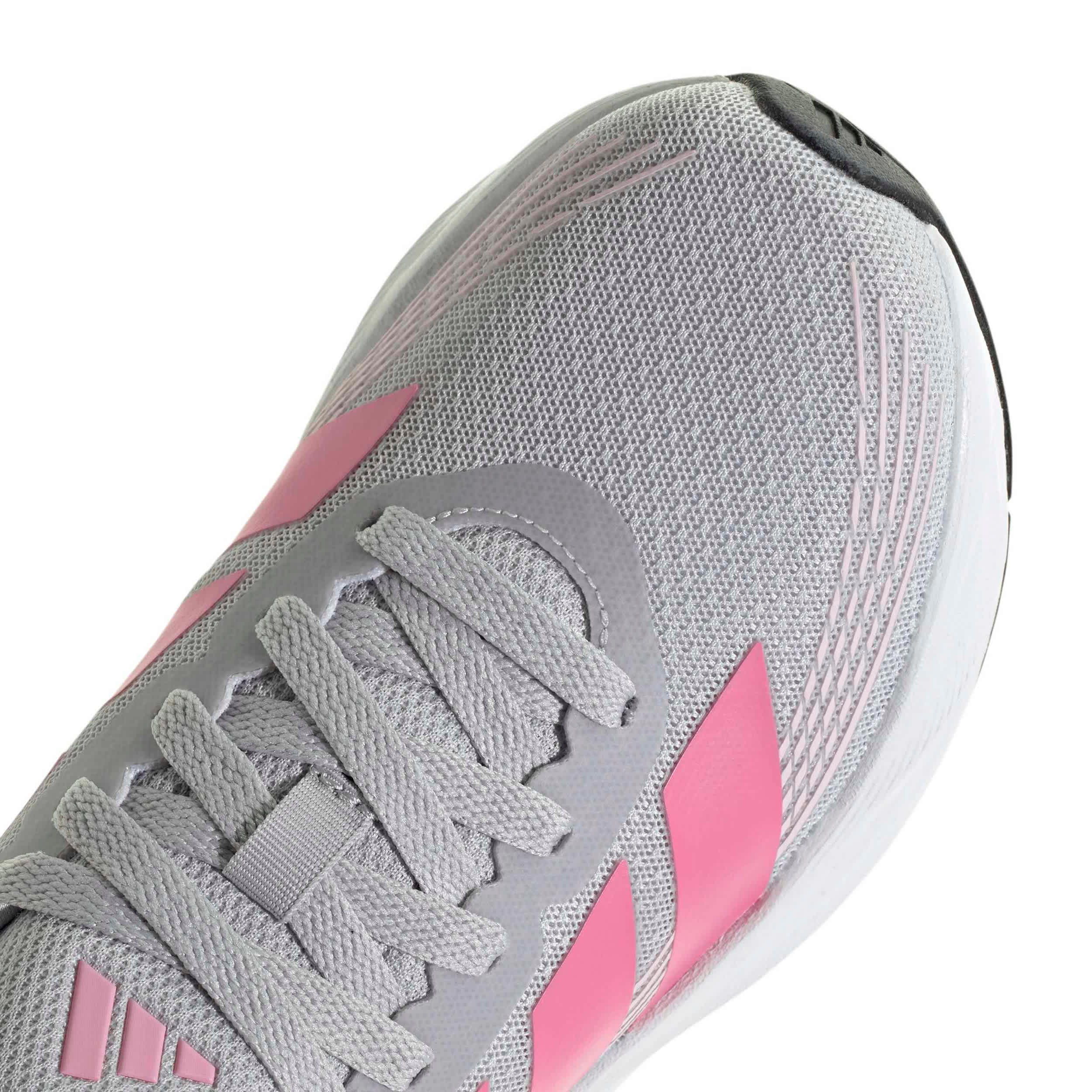 ADIDAS-GIRLS BIG KID GALAXY 8 RUNNING SHOE-GREY & PINK