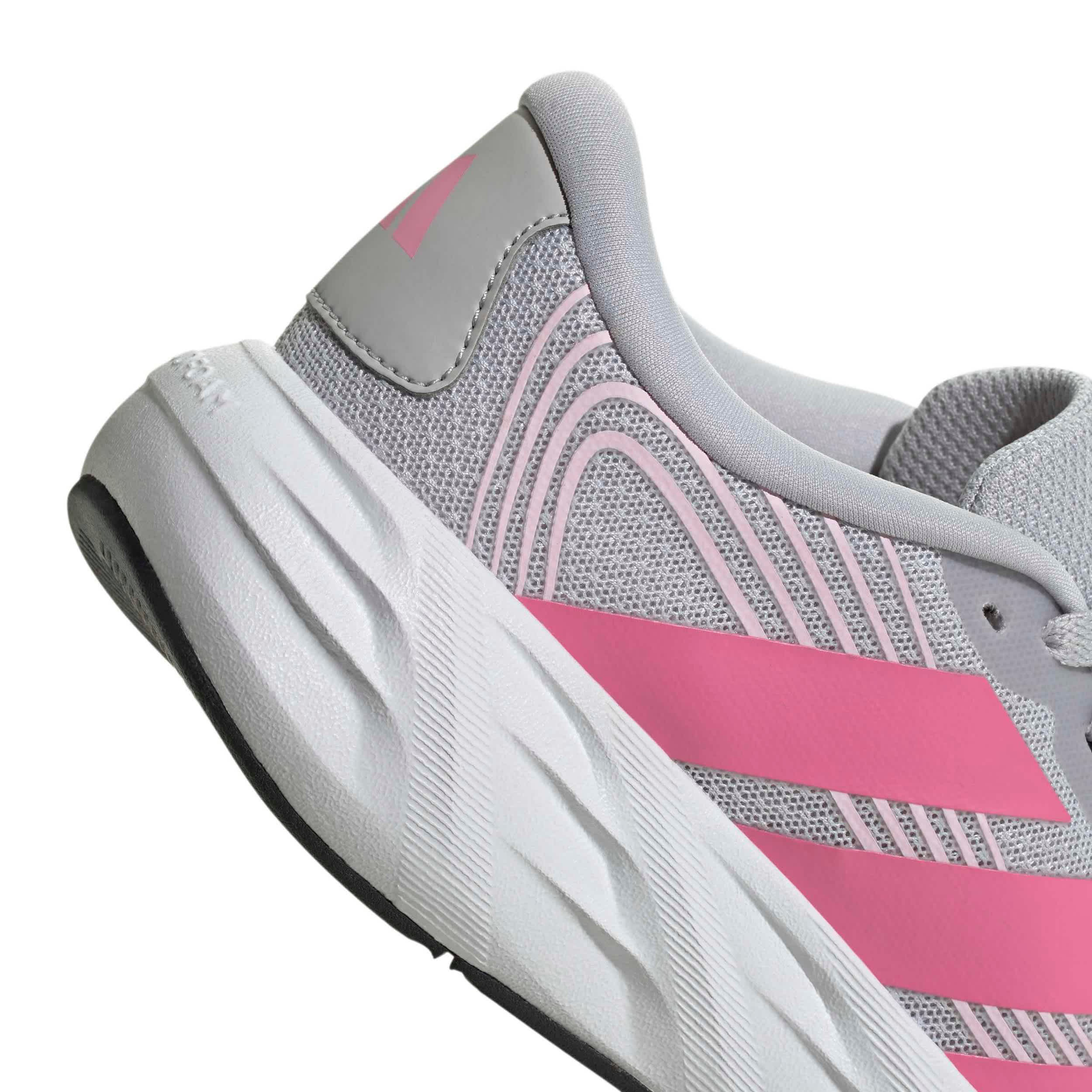 ADIDAS-GIRLS BIG KID GALAXY 8 RUNNING SHOE-GREY & PINK