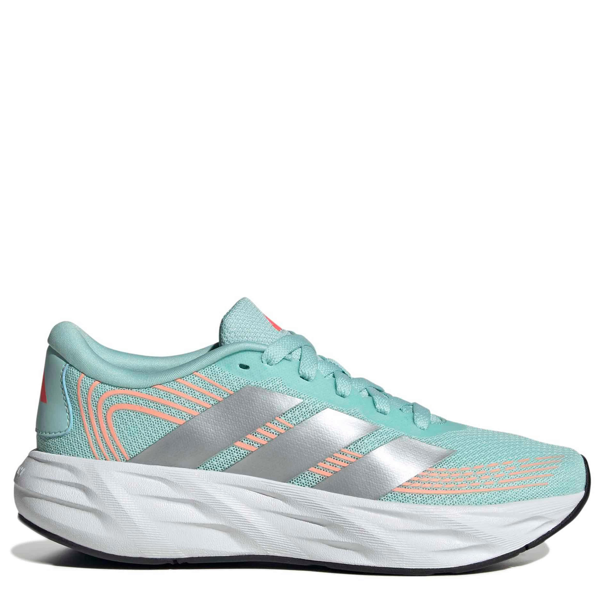 ADIDAS-GIRLS BIG KID GALAXY 8 RUNNING SHOE-AQUA & GREY