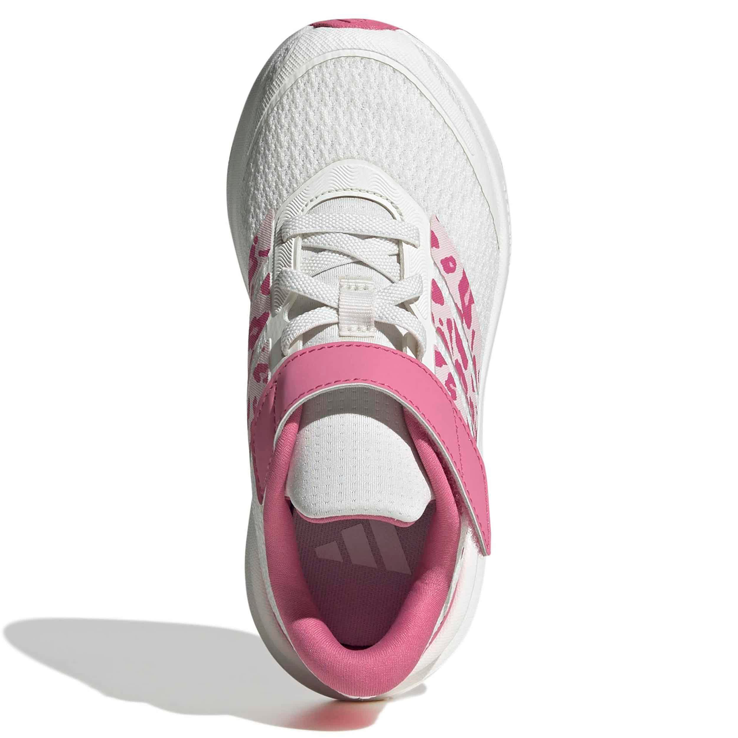 ADIDAS-GIRLS LITTLE KID RUNFALCON 6 SNEAKER-WHITE & PINK