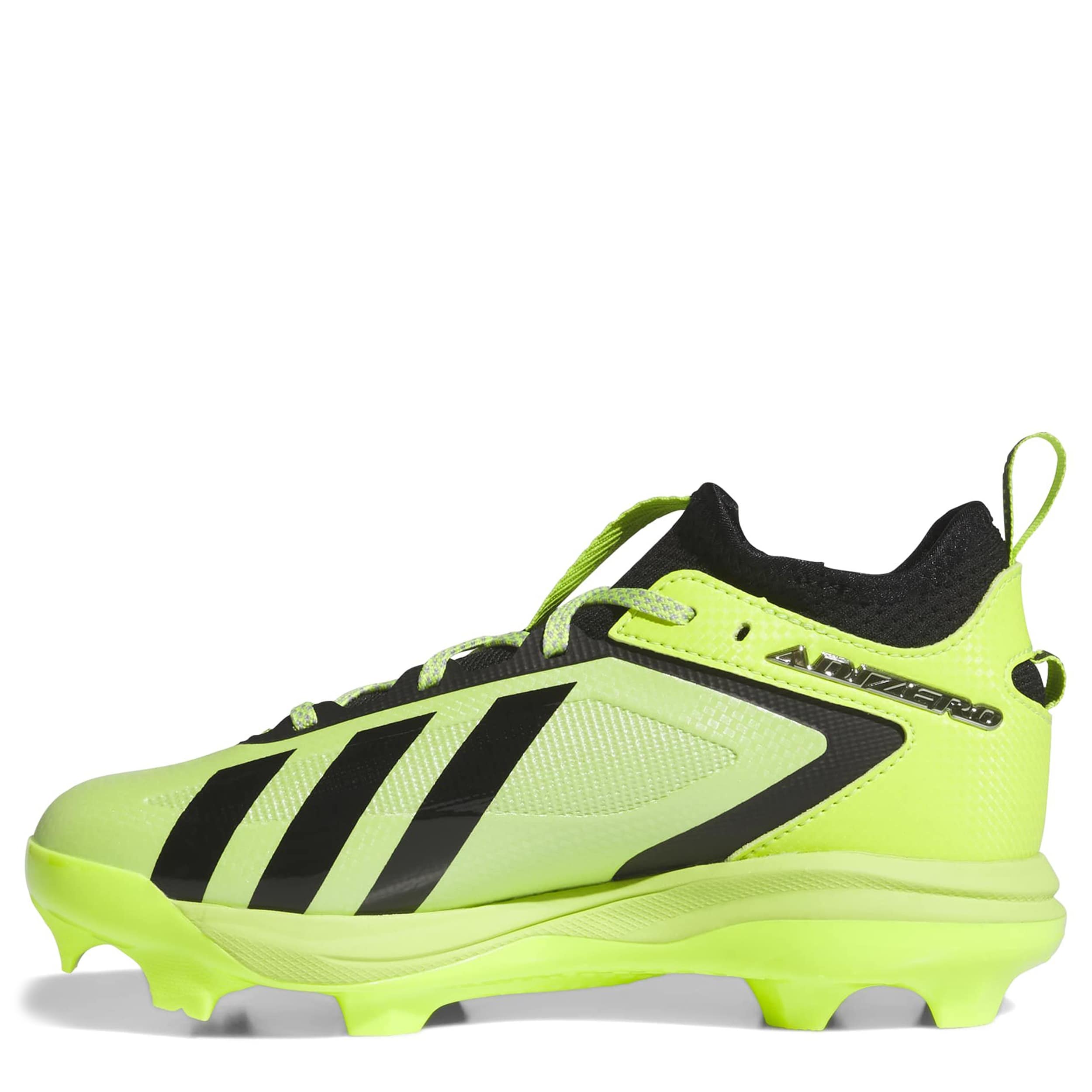 ADIDAS-BOYS LITTLE-BIG KID ADIZERO IMPACT BASEBALL CLEAT-LIME & SILVER