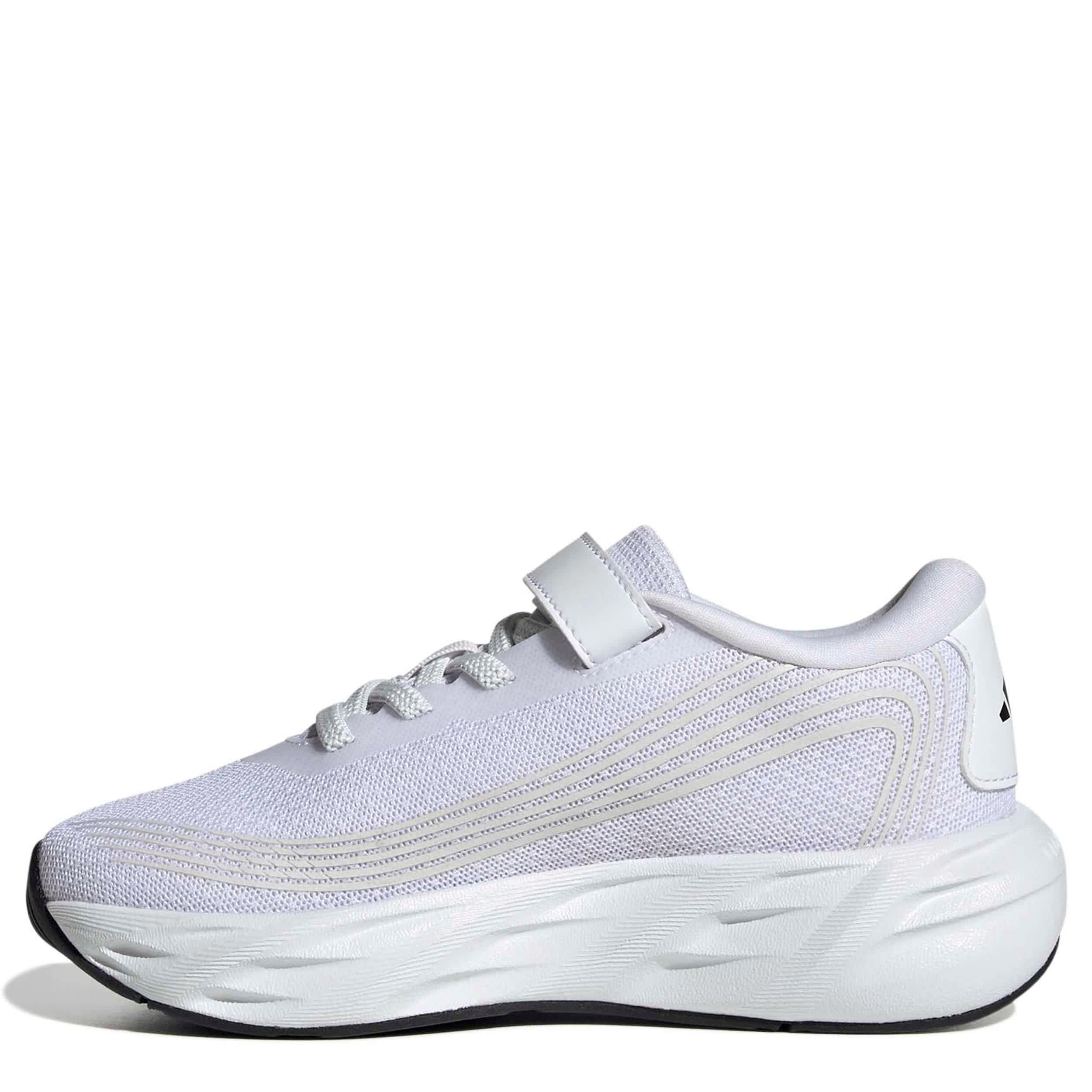ADIDAS-BOYS LITTLE KID GALAXY 8 RUNNING SHOE-WHITE & BLACK