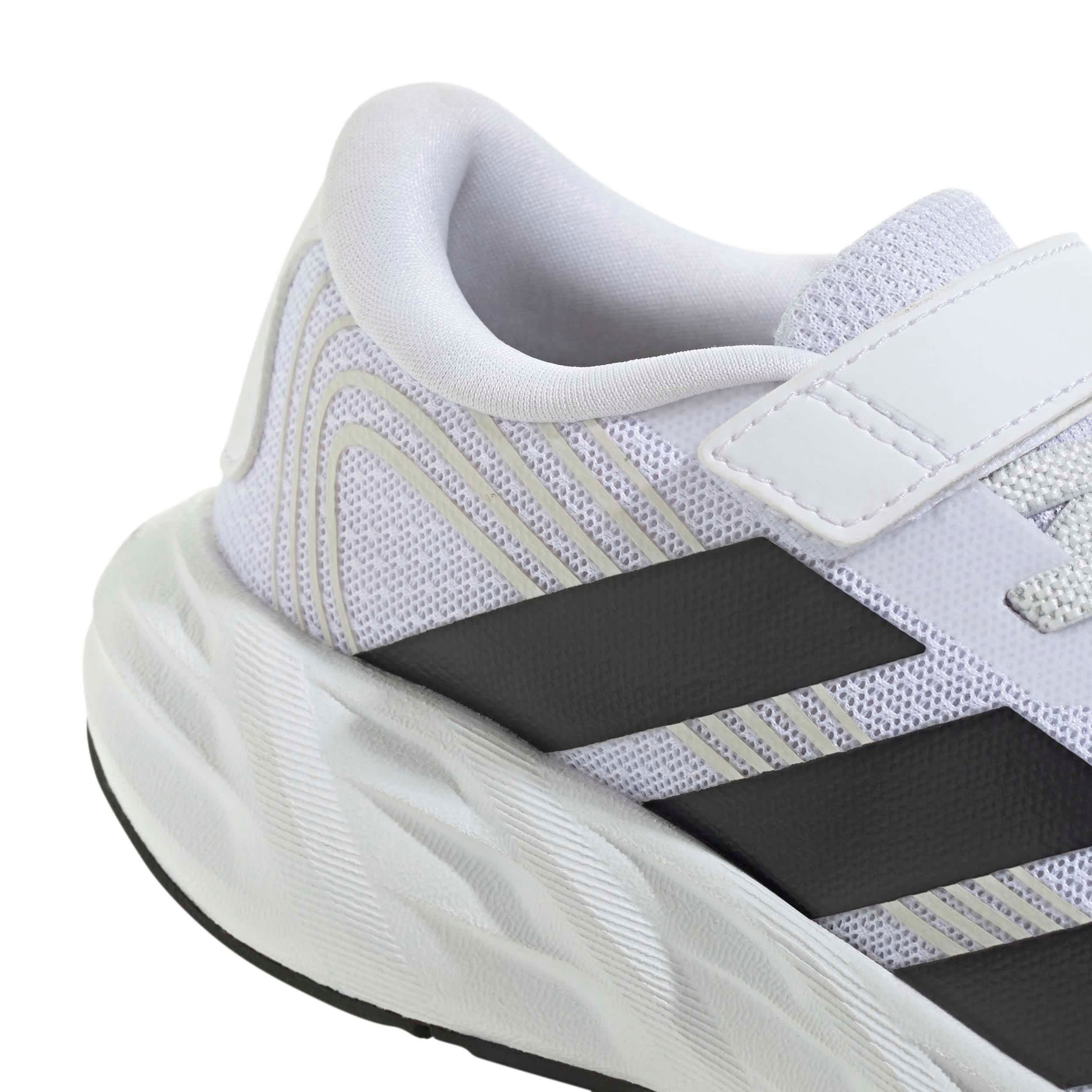 ADIDAS-BOYS LITTLE KID GALAXY 8 RUNNING SHOE-WHITE & BLACK