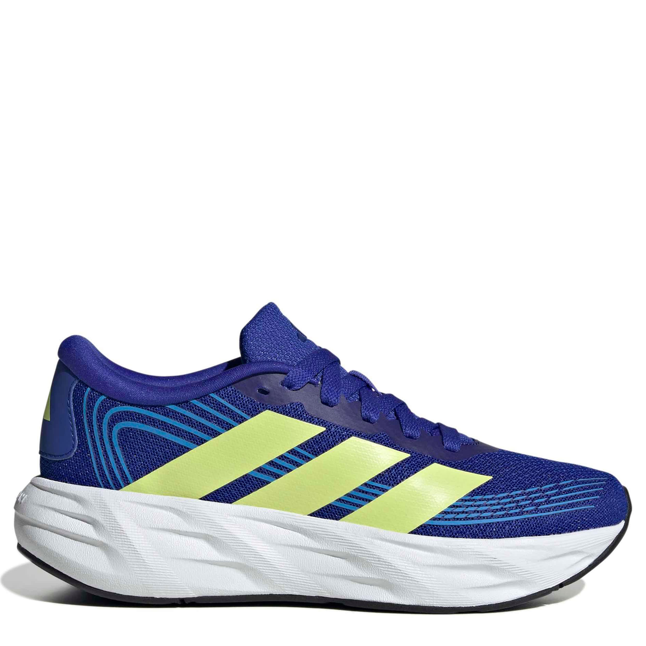 ADIDAS-BOYS BIG KID GALAXY 8 RUNNING SHOE-BLUE & YELLOW