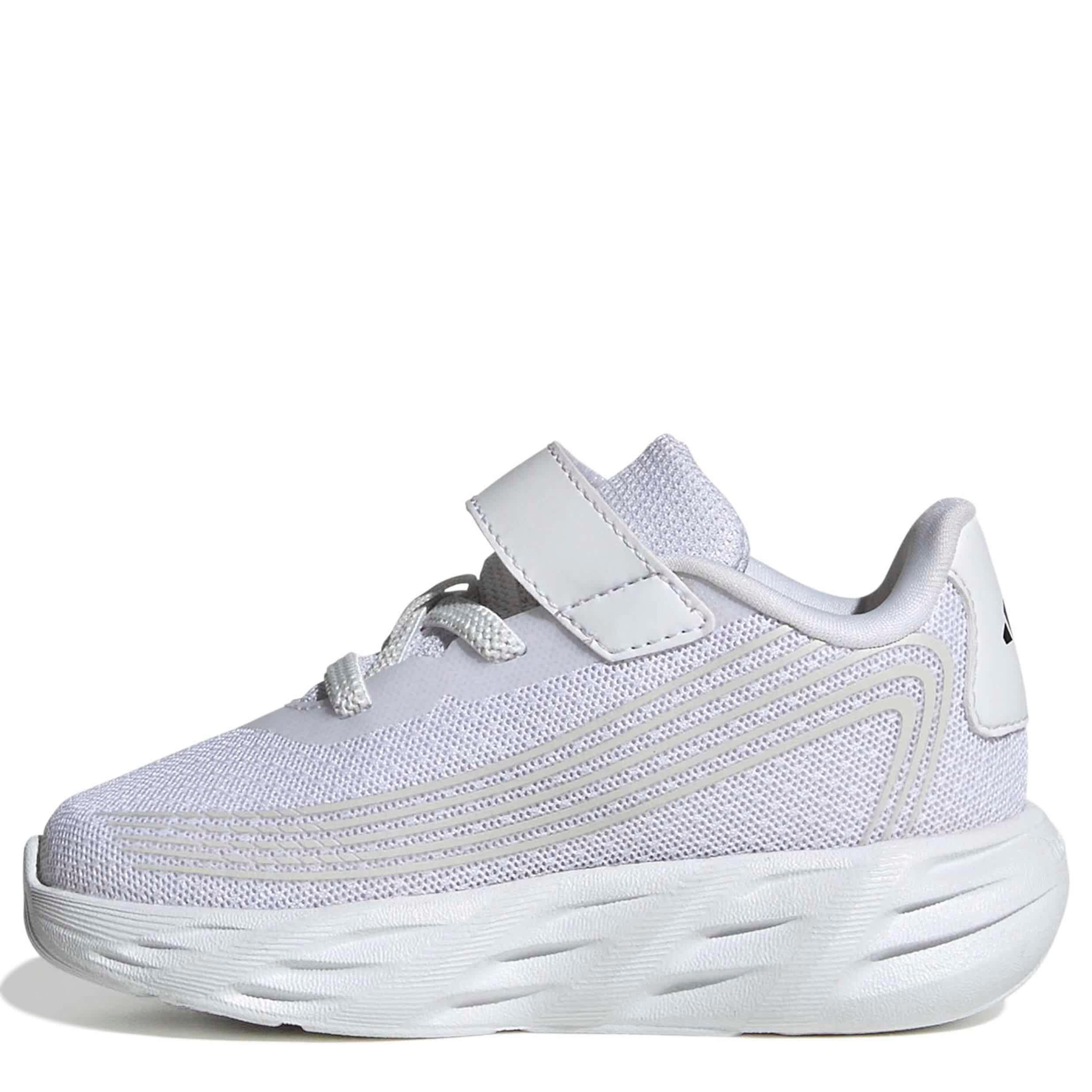 ADIDAS-BOYS LITTLE KID GALAXY 8 RUNNING SHOE-WHITE & BLACK