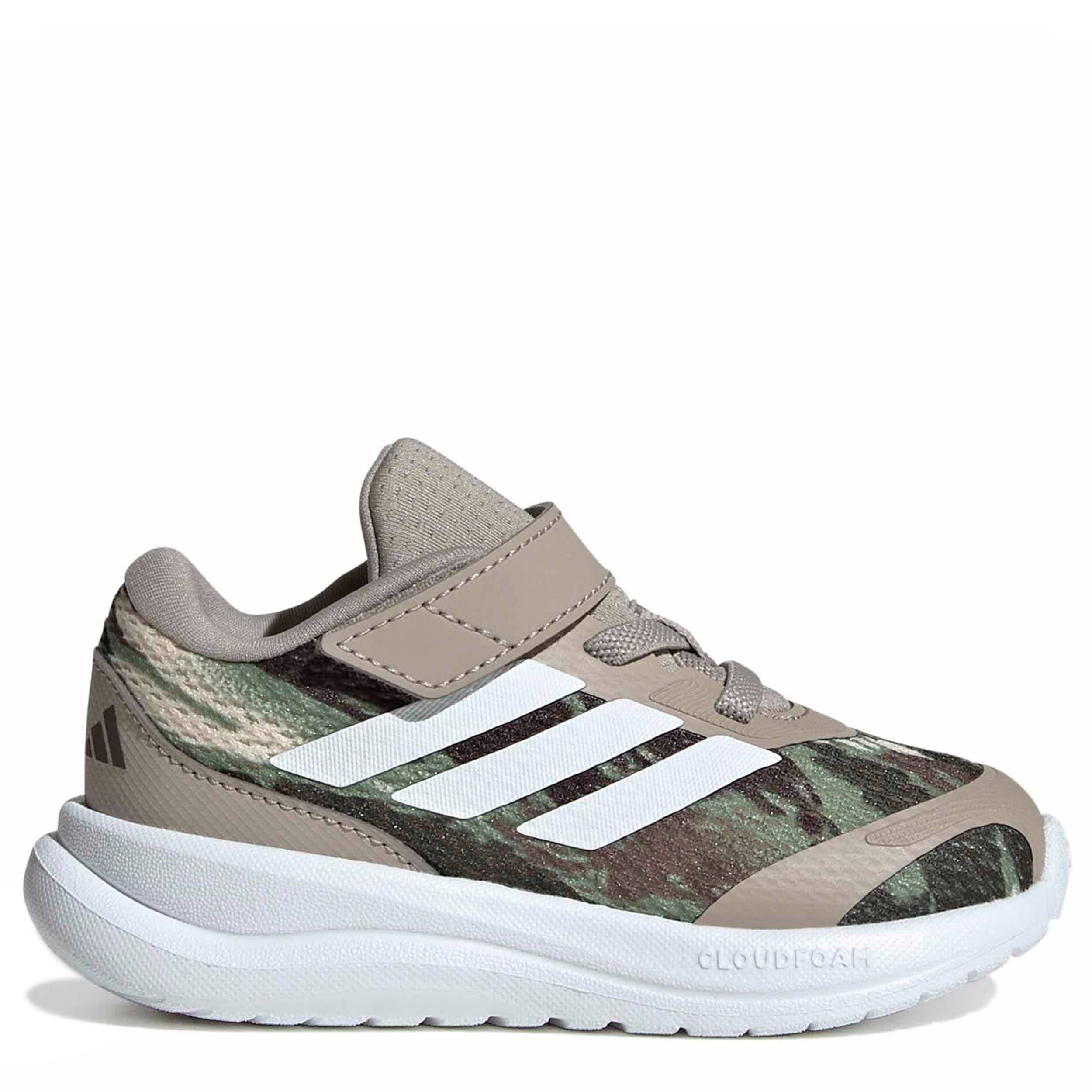ADIDAS-BOYS TODDLER RUNFALCON 6 SNEAKER-BROWN & WHITE
