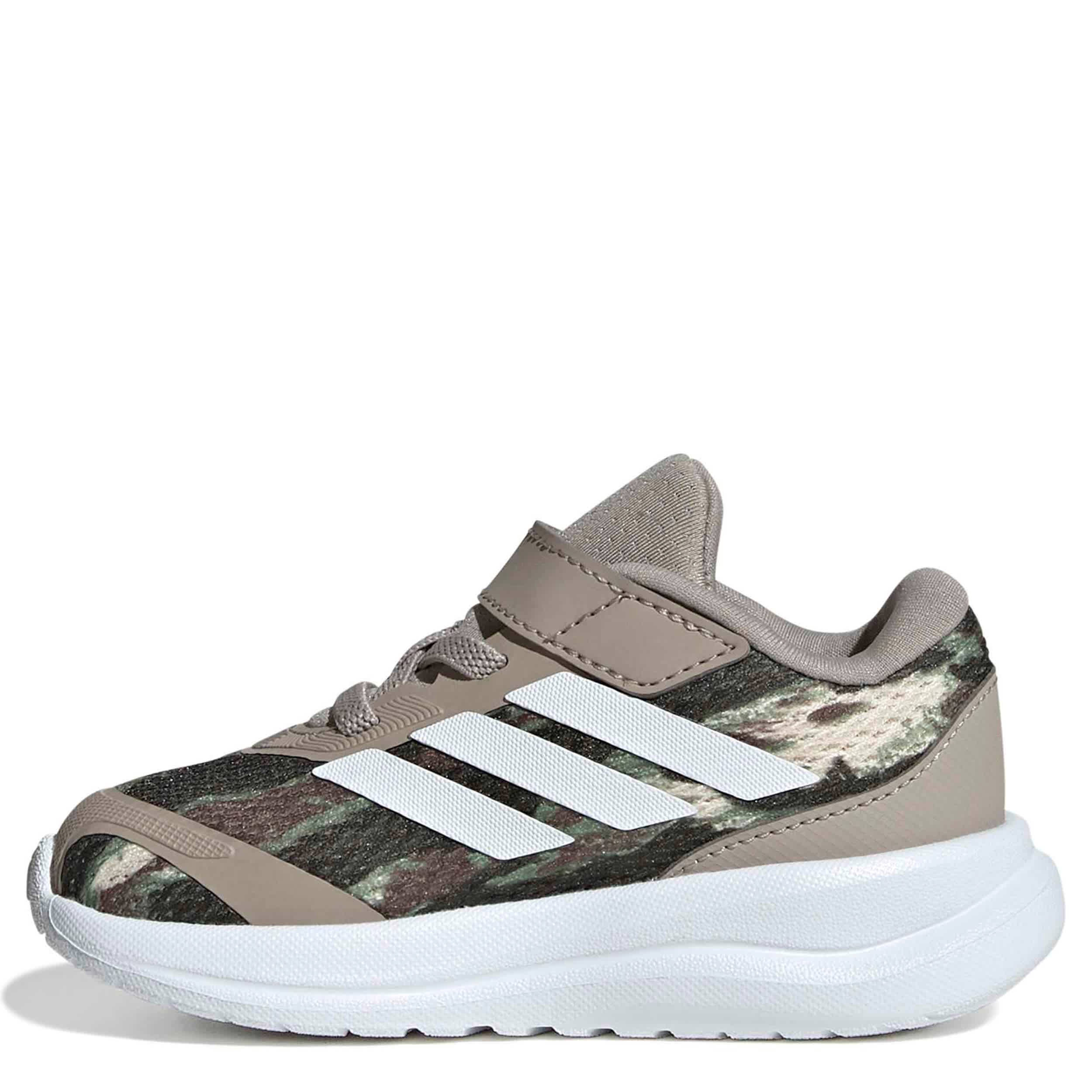 ADIDAS-BOYS TODDLER RUNFALCON 6 SNEAKER-BROWN & WHITE