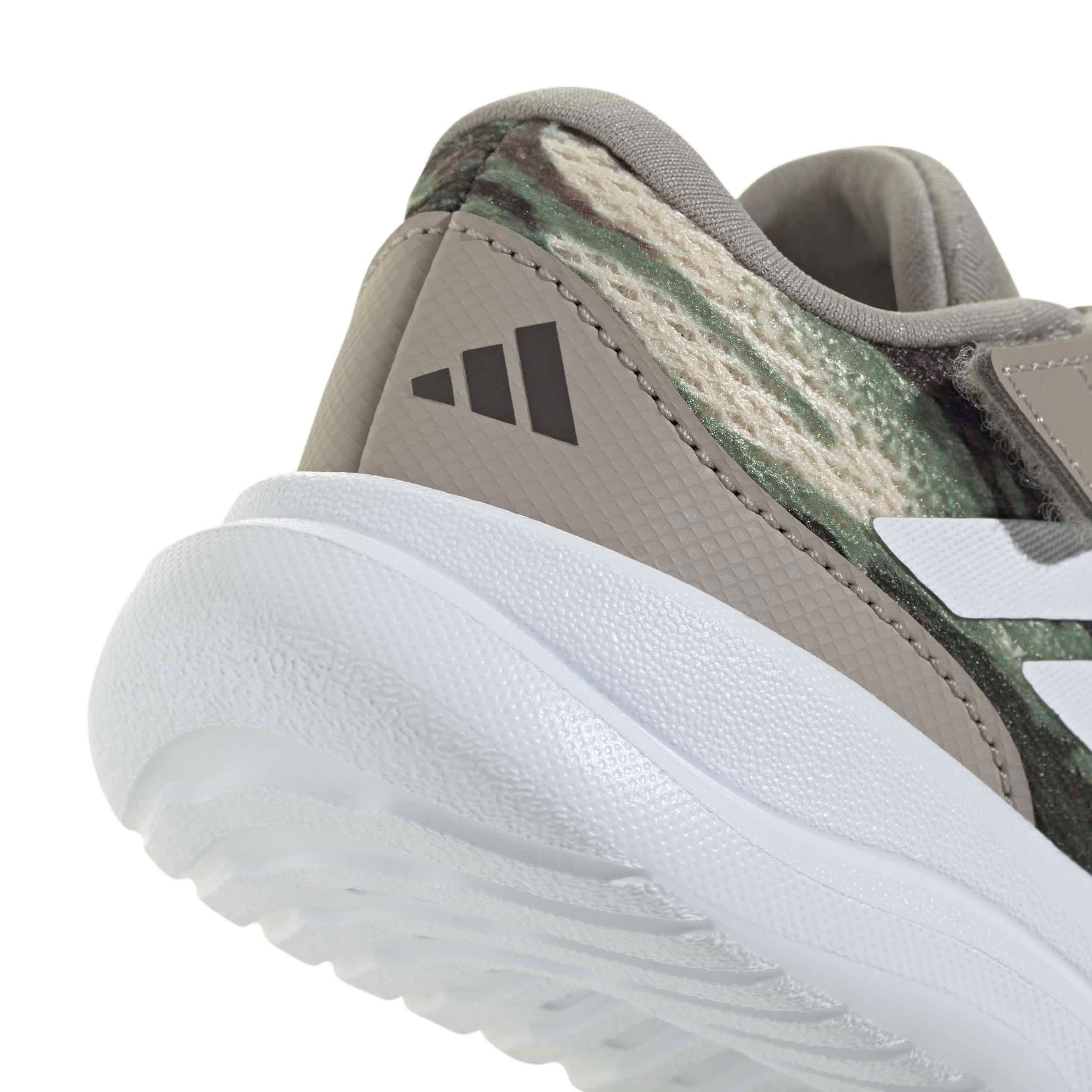 ADIDAS-BOYS TODDLER RUNFALCON 6 SNEAKER-BROWN & WHITE