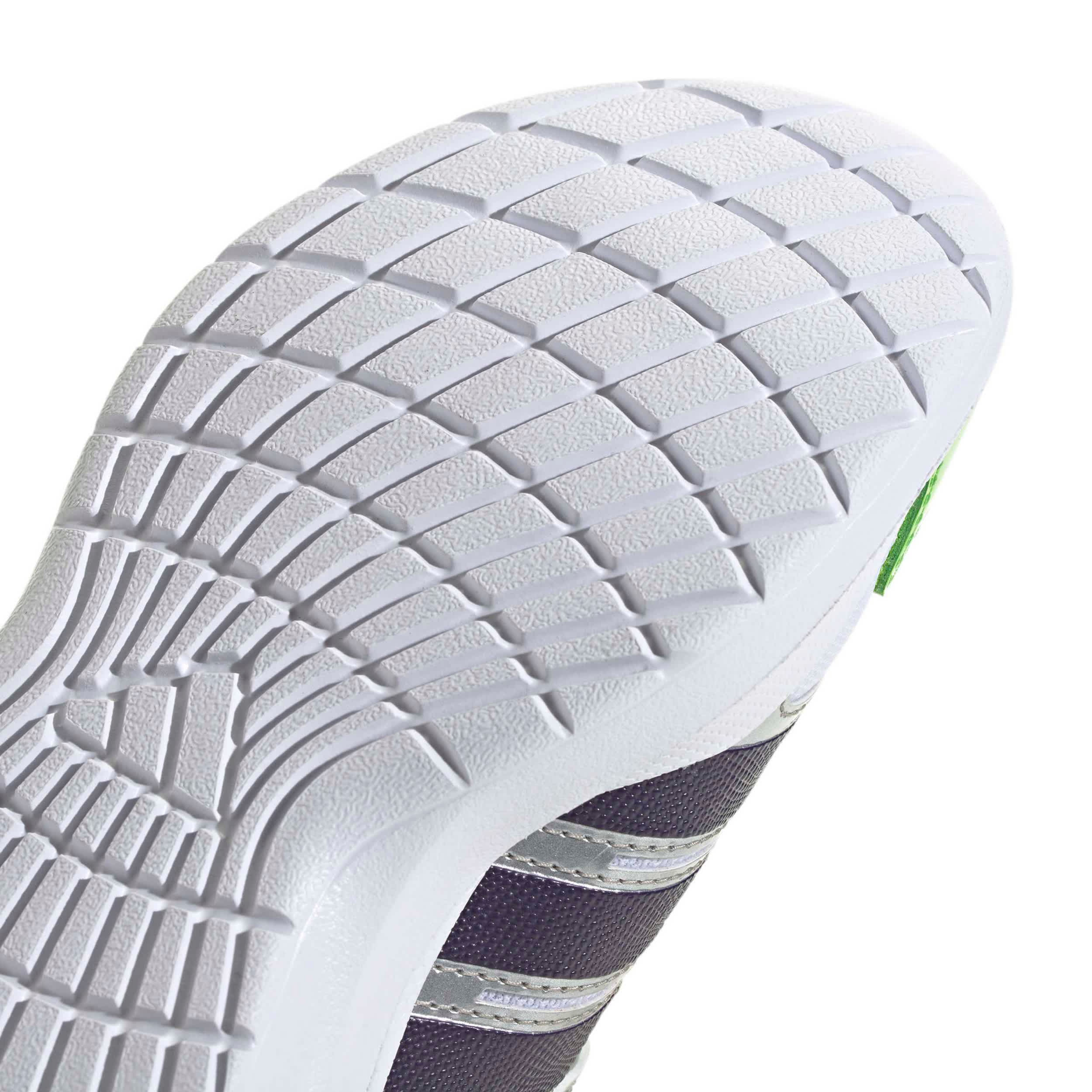 ADIDAS-BOYS LITTLE KID LIGHTORAMA RUNNER SNEAKER-WHITE & PURPLE