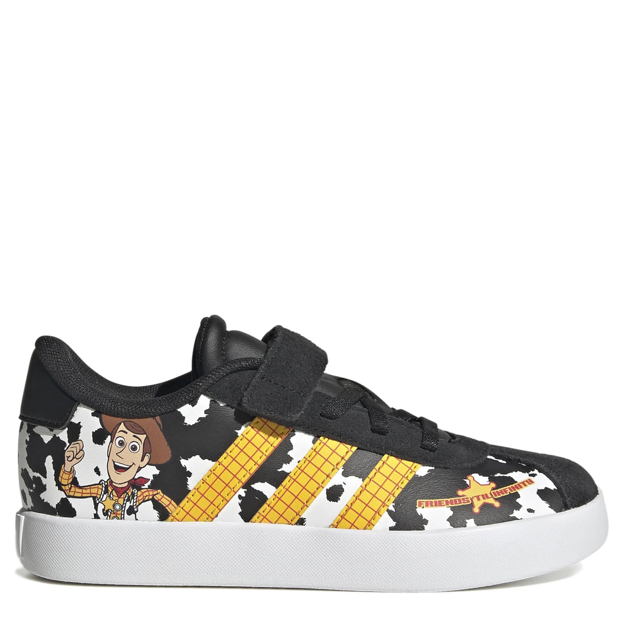 ADIDAS-BOYS LITTLE KID VL COURT 3.0 SNEAKER-WHITE & 