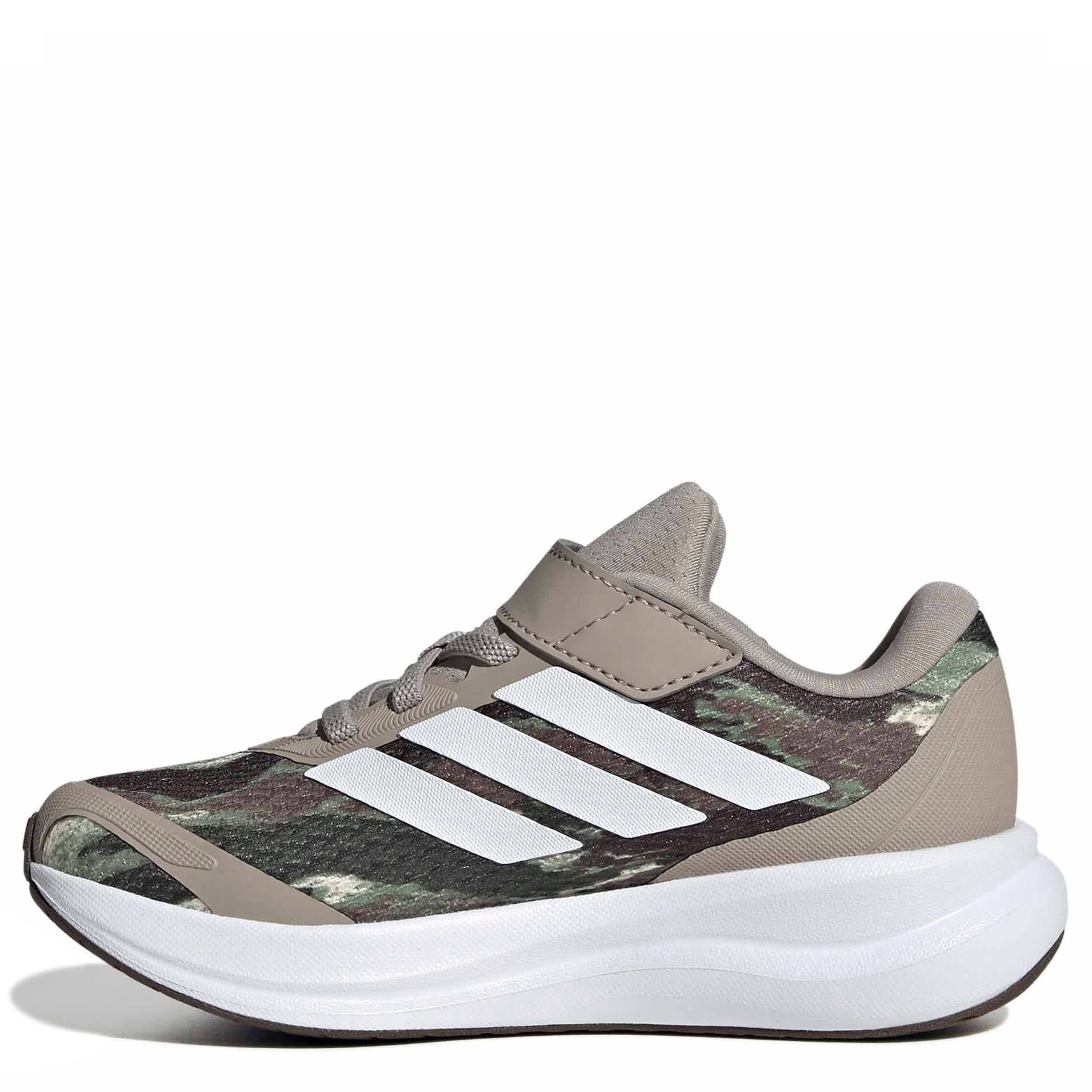 ADIDAS-BOYS LITTLE KID RUNFALCON 6 SNEAKER-BROWN & WHITE