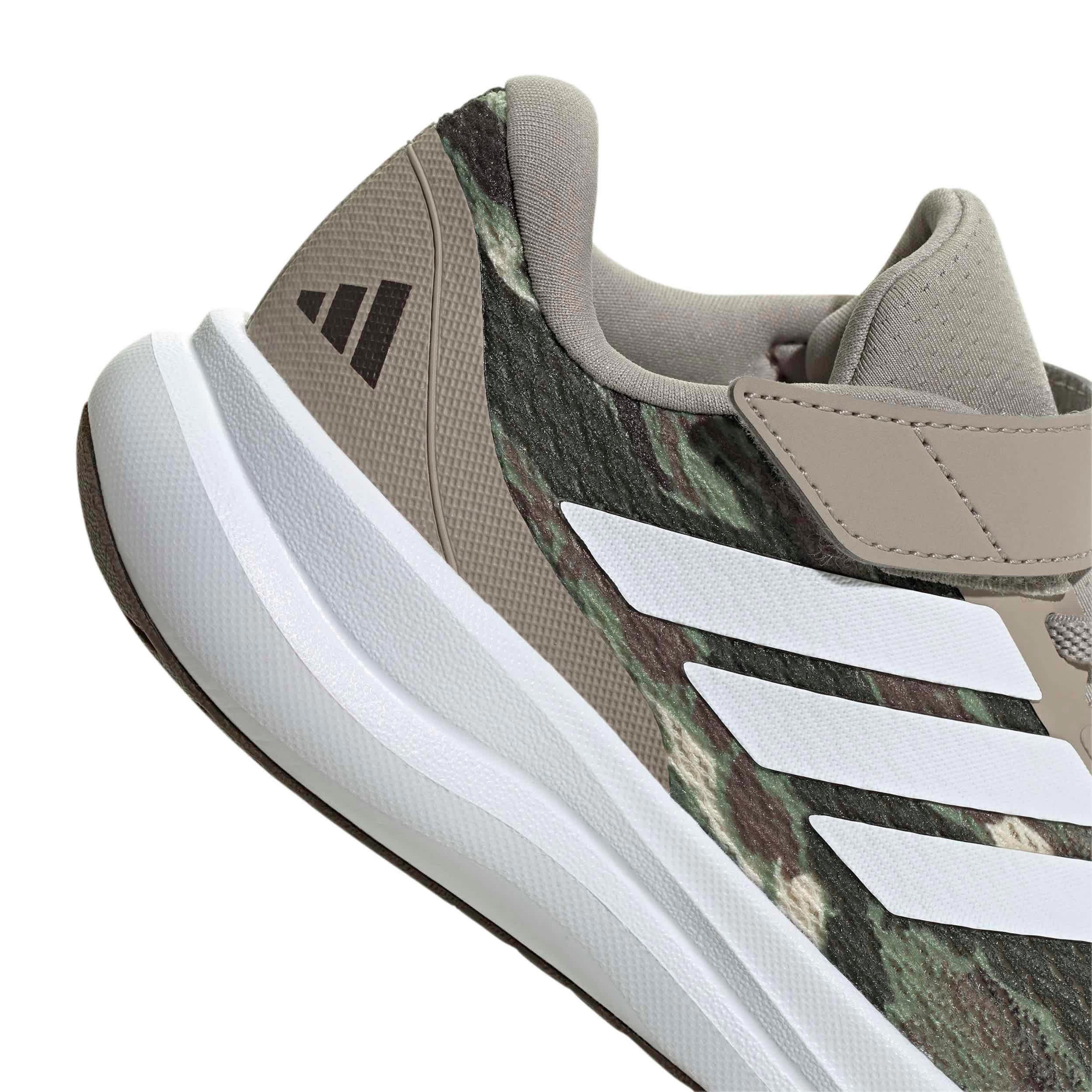 ADIDAS-BOYS LITTLE KID RUNFALCON 6 SNEAKER-BROWN & WHITE