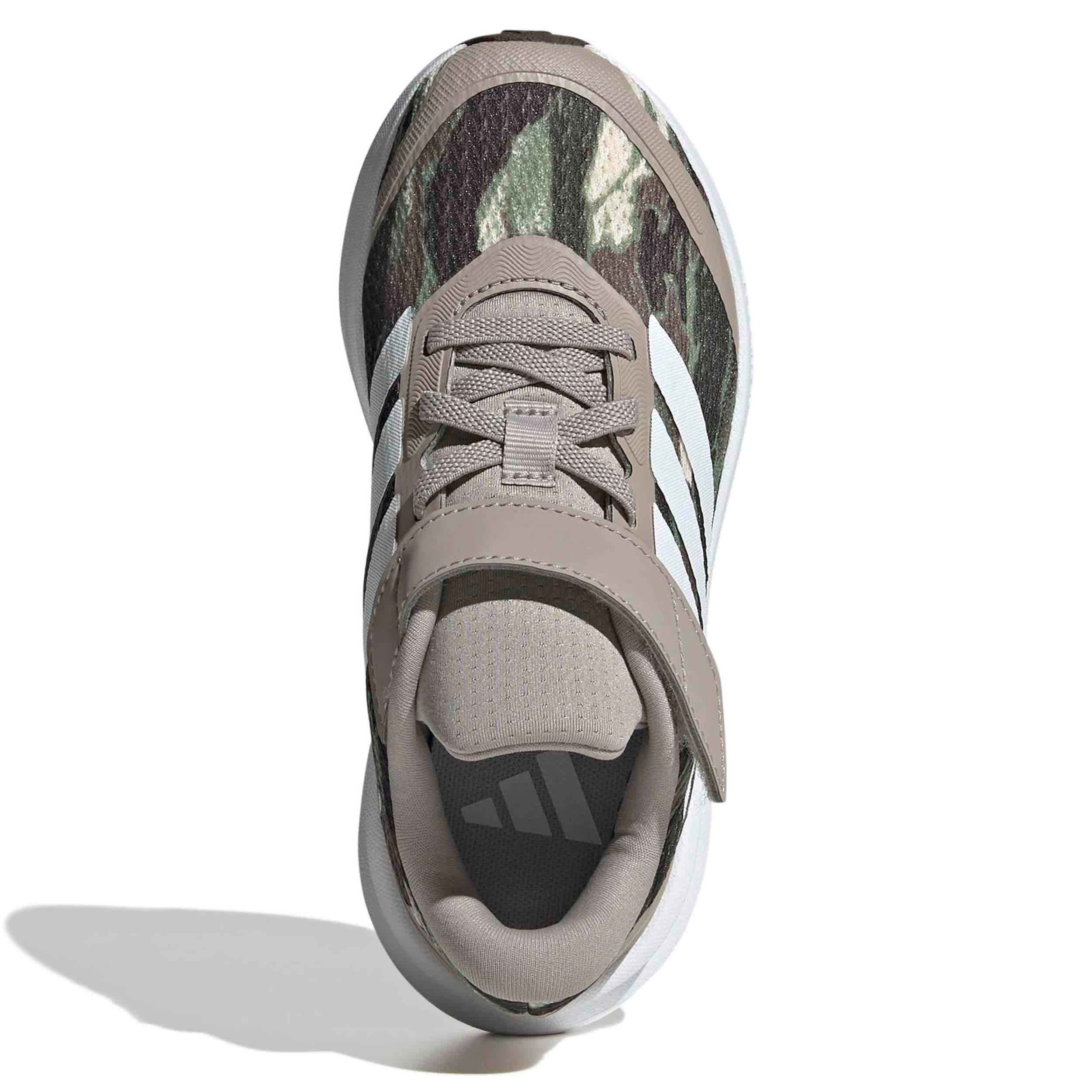 ADIDAS-BOYS LITTLE KID RUNFALCON 6 SNEAKER-BROWN & WHITE