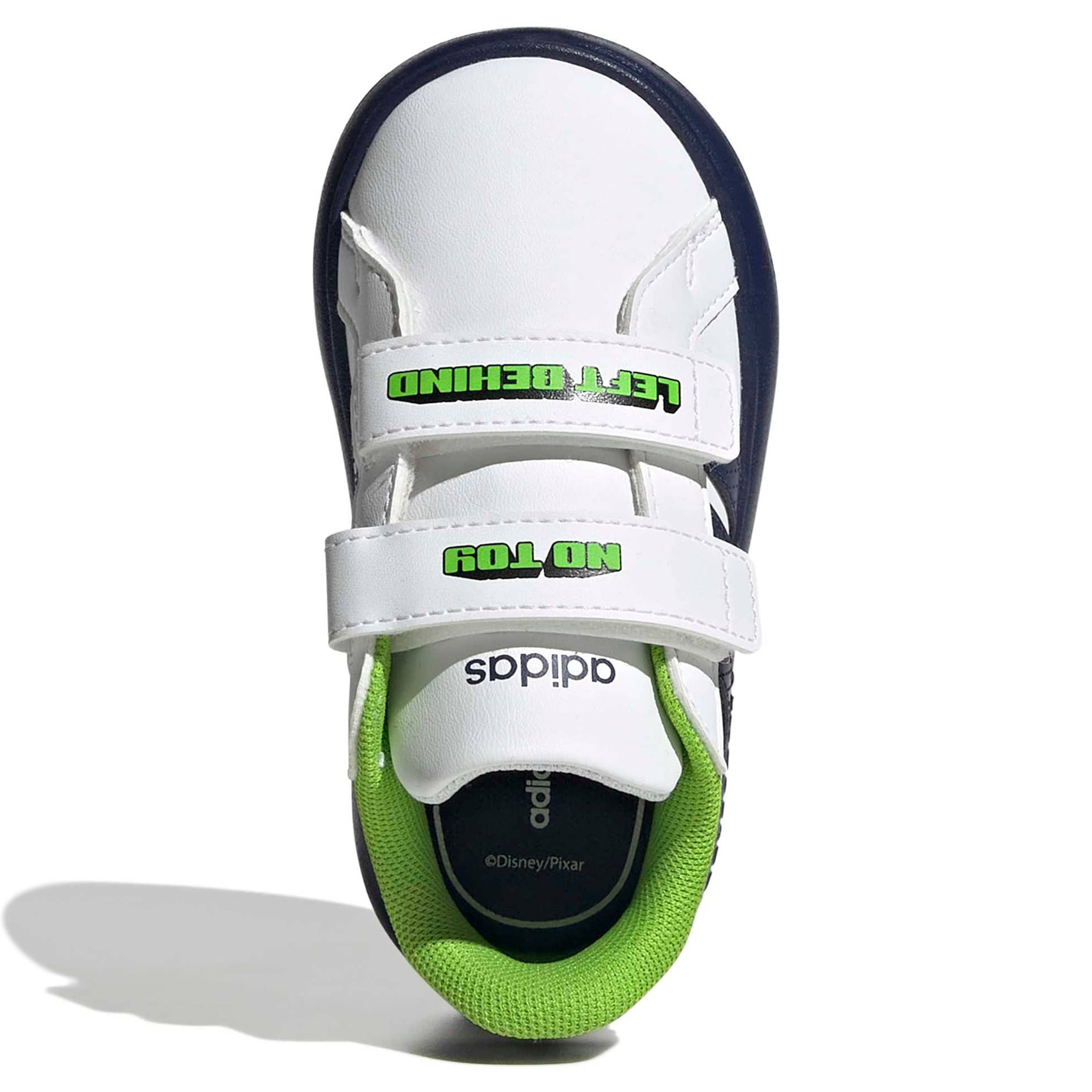 ADIDAS-BOYS TODDLER GRAND COURT SNEAKER-WHITE & DARK BLUE