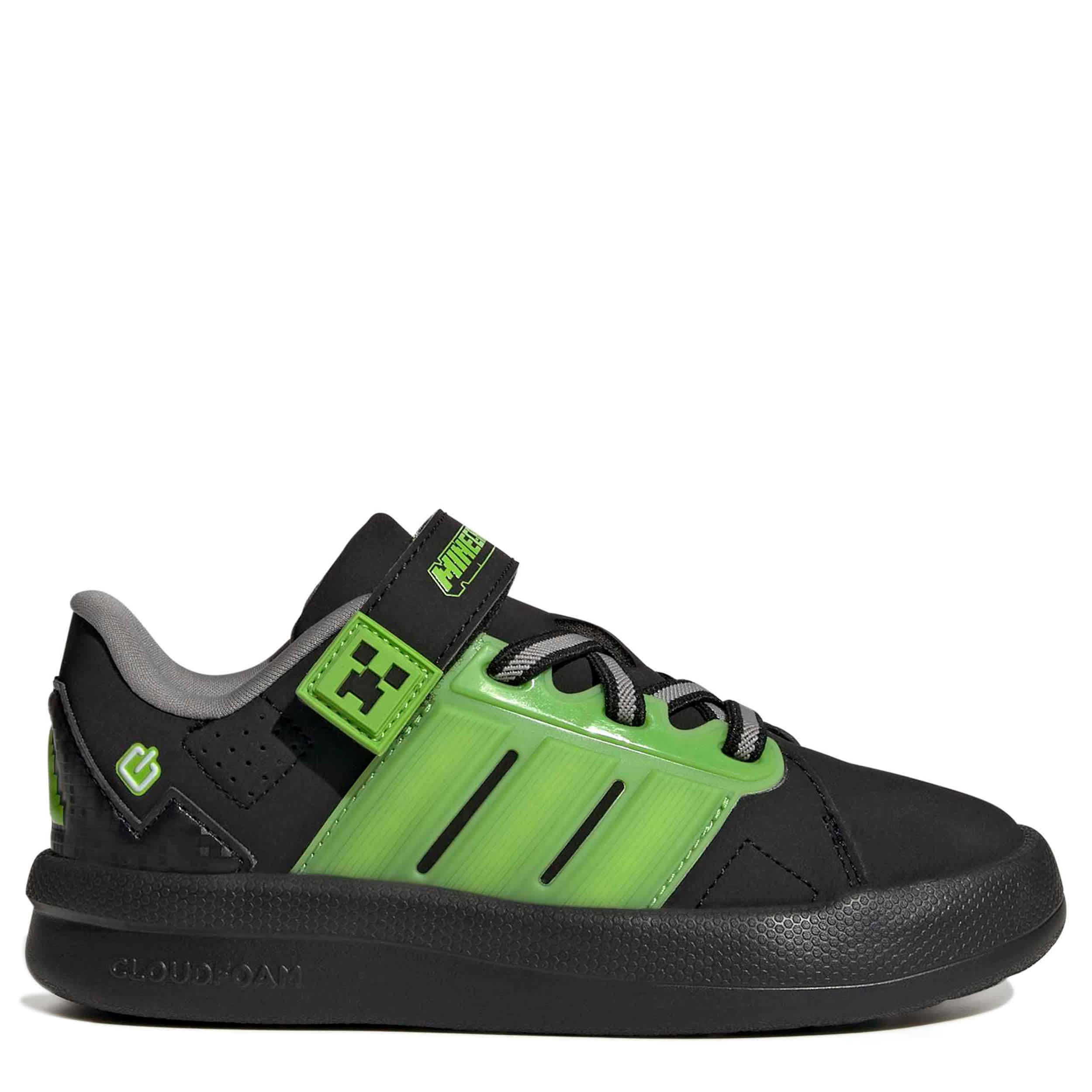 ADIDAS-BOYS LITTLE KID LIGHTORAMA COURT SNEAKER-BLACK & WHITE