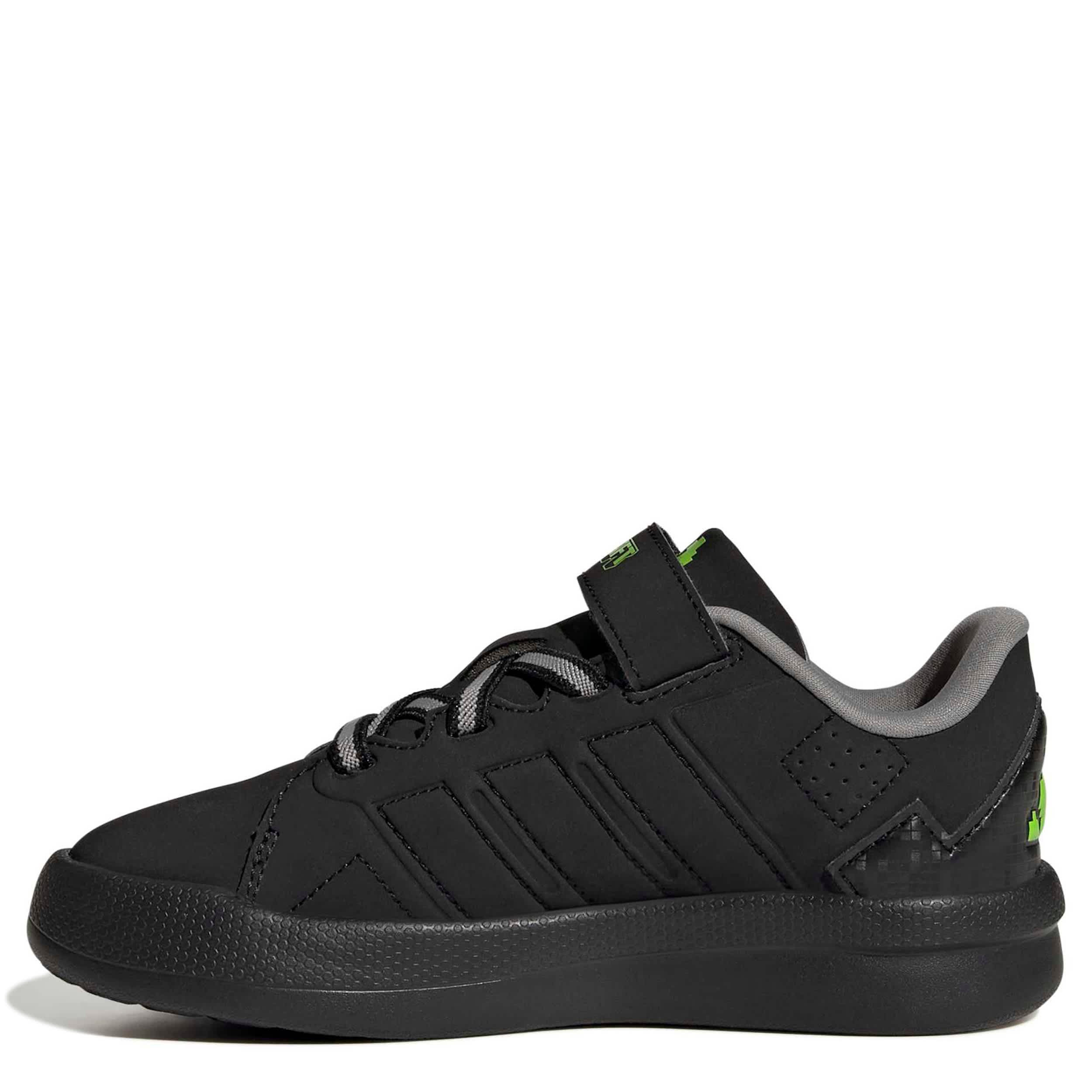 ADIDAS-BOYS LITTLE KID LIGHTORAMA COURT SNEAKER-BLACK & WHITE
