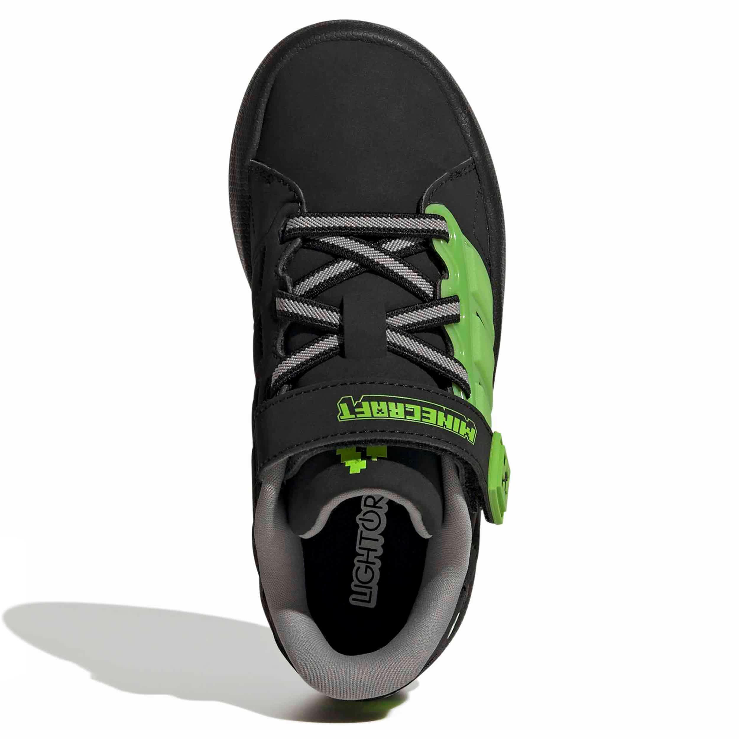 ADIDAS-BOYS LITTLE KID LIGHTORAMA COURT SNEAKER-BLACK & WHITE