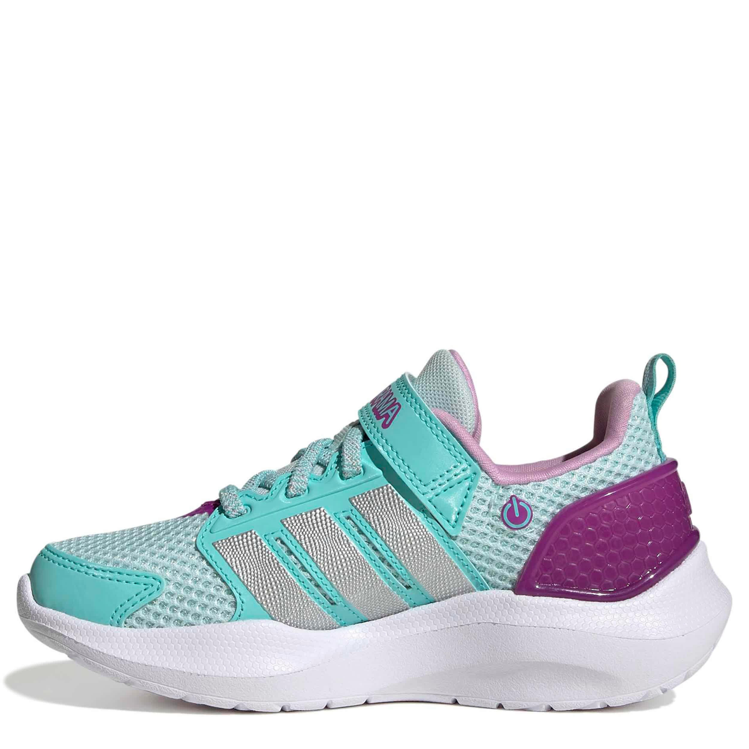 ADIDAS-GIRLS LITTLE KID LIGHTORAMA RUNNER SNEAKER-MINT & SILVER