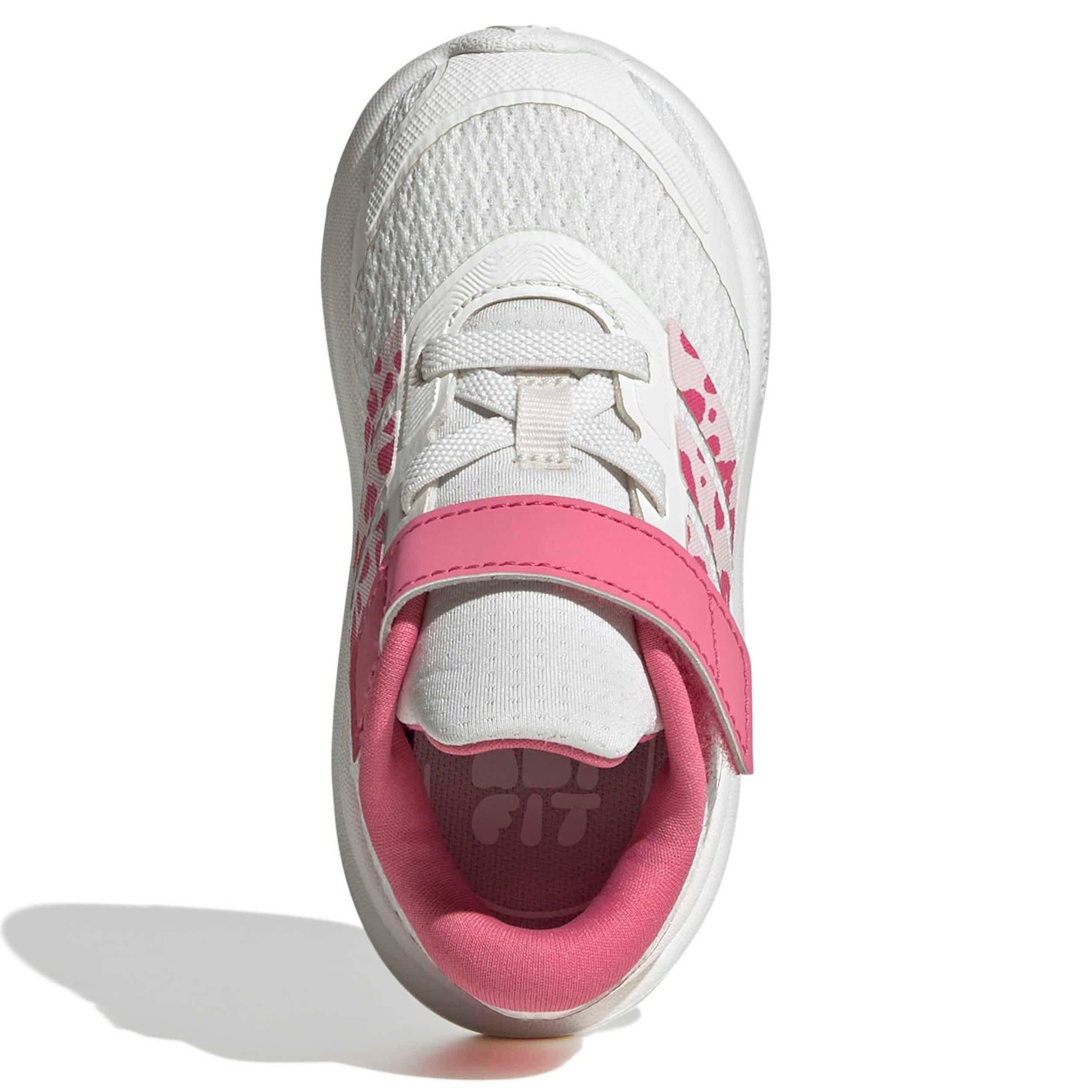 ADIDAS-GIRLS TODDLER RUNFALCON 6 SNEAKER-WHITE & PINK