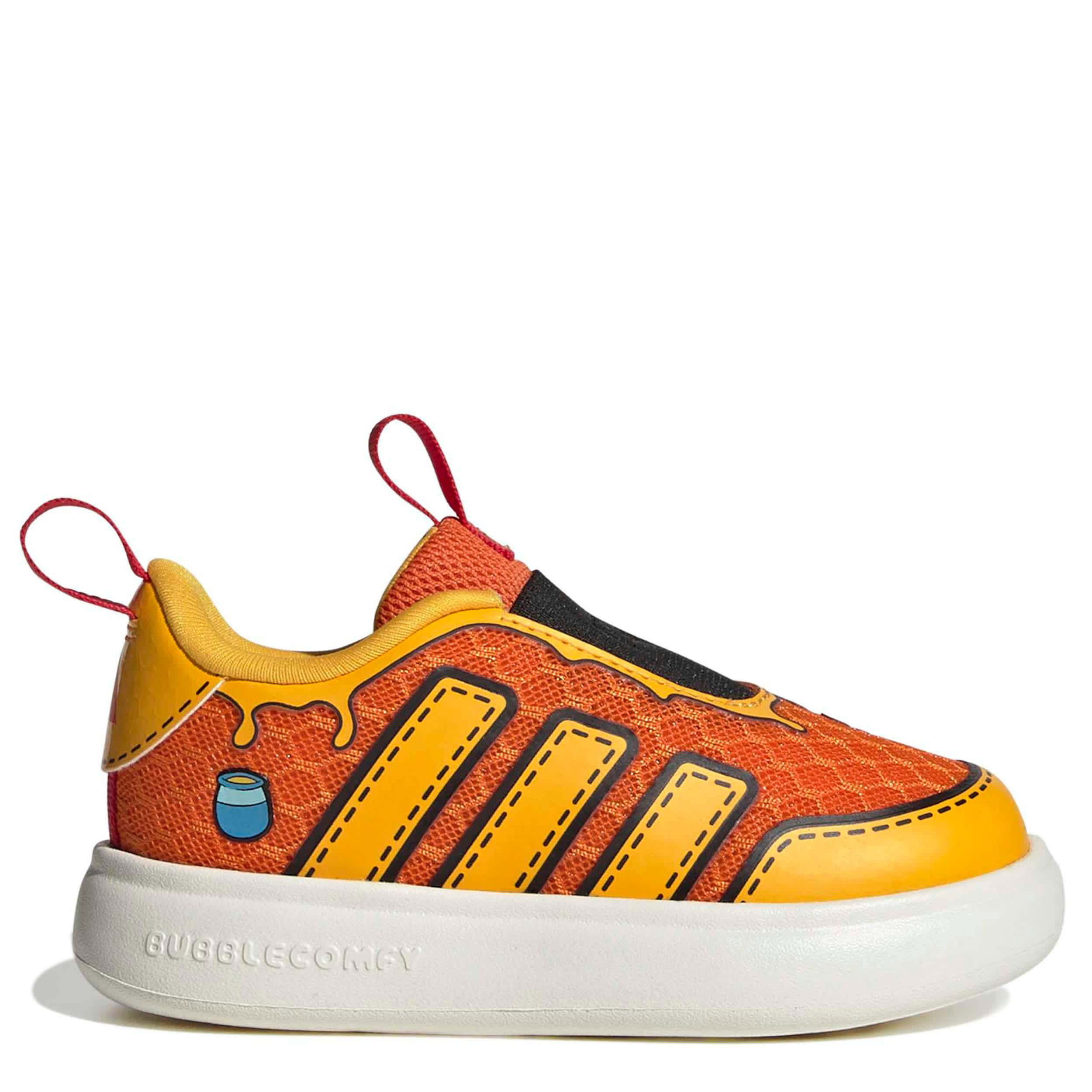 ADIDAS-BOYS TODDLER DISNEY BUBBLECOMIC SNEAKER-ORANGE & YELLOW