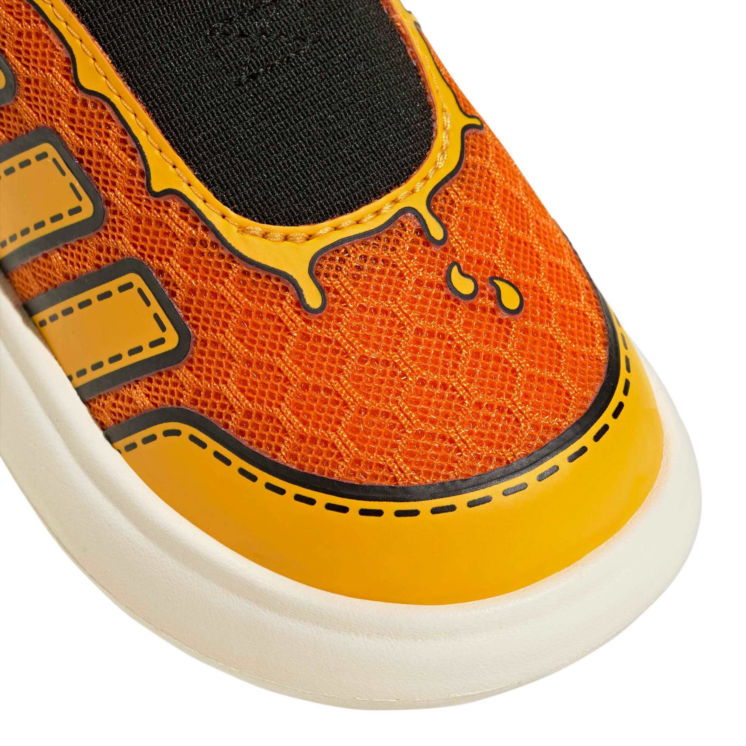 ADIDAS-BOYS TODDLER DISNEY BUBBLECOMIC SNEAKER-ORANGE & YELLOW