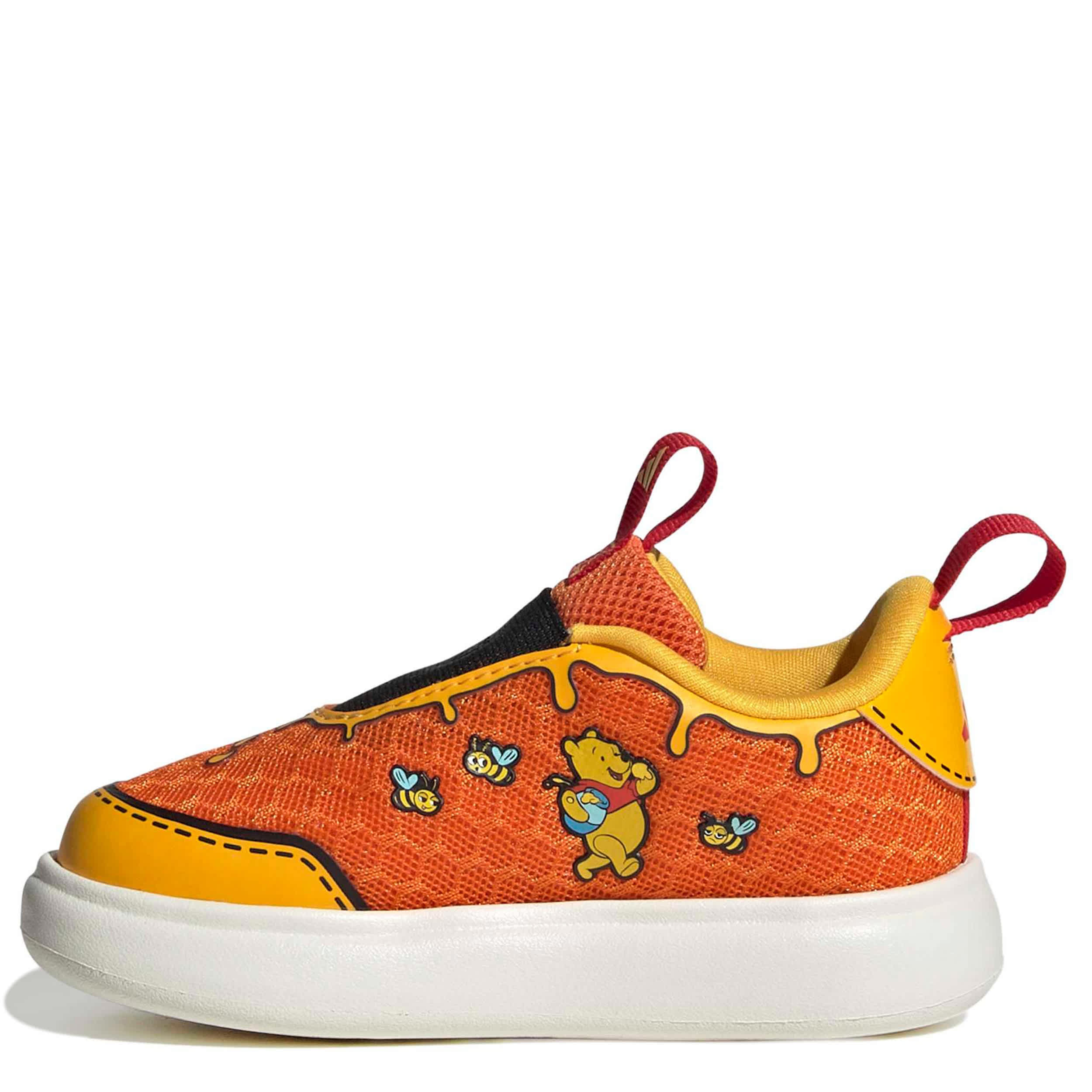 ADIDAS-BOYS TODDLER DISNEY BUBBLECOMIC SNEAKER-ORANGE & YELLOW