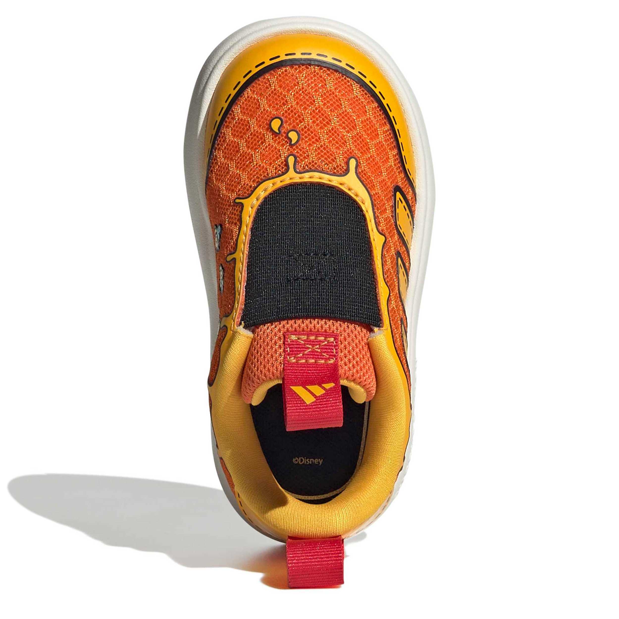 ADIDAS-BOYS TODDLER DISNEY BUBBLECOMIC SNEAKER-ORANGE & YELLOW