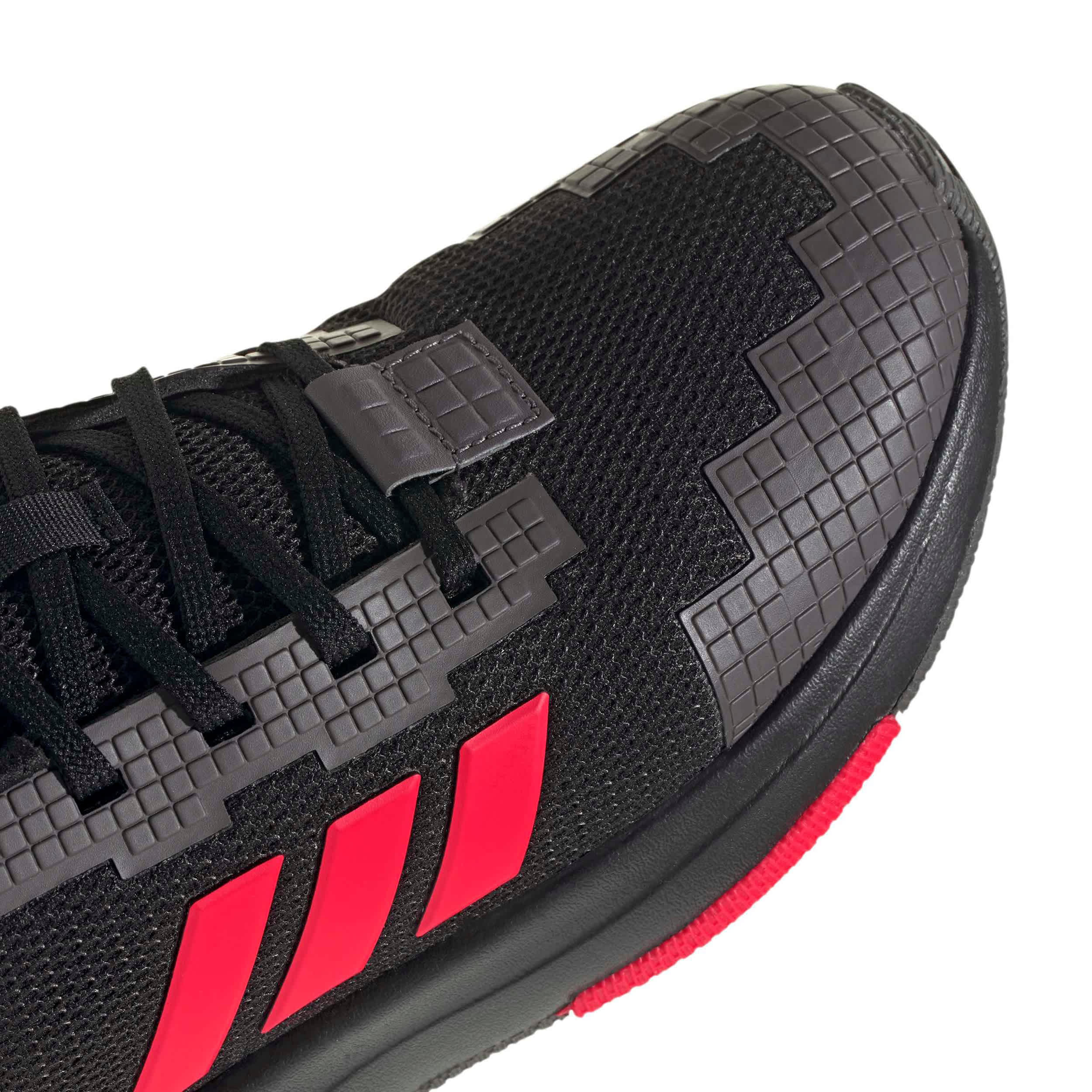 ADIDAS-BOYS BIG KID MINECRAFT PRO SNEAKER-BLACK & RED