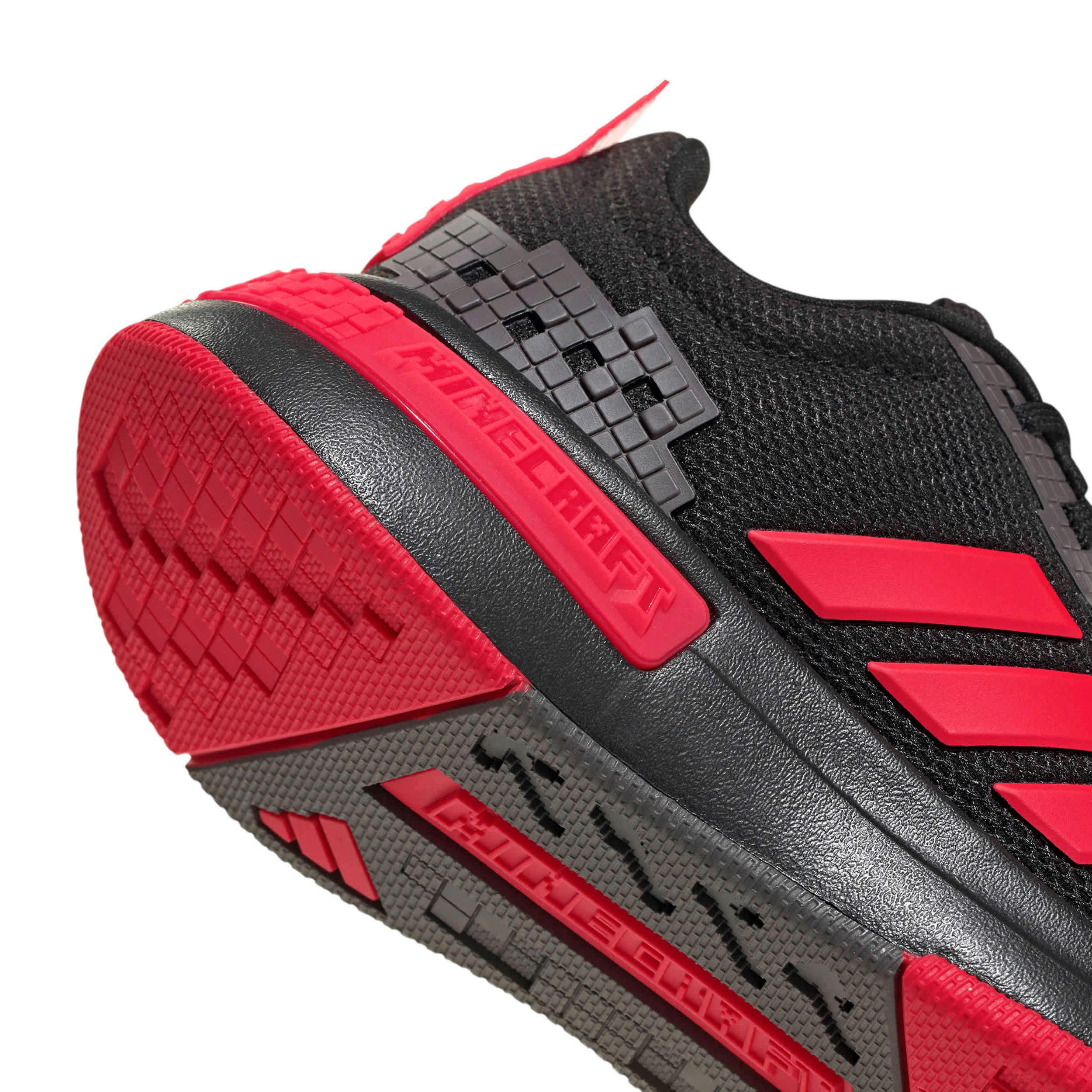 ADIDAS-BOYS BIG KID MINECRAFT PRO SNEAKER-BLACK & RED