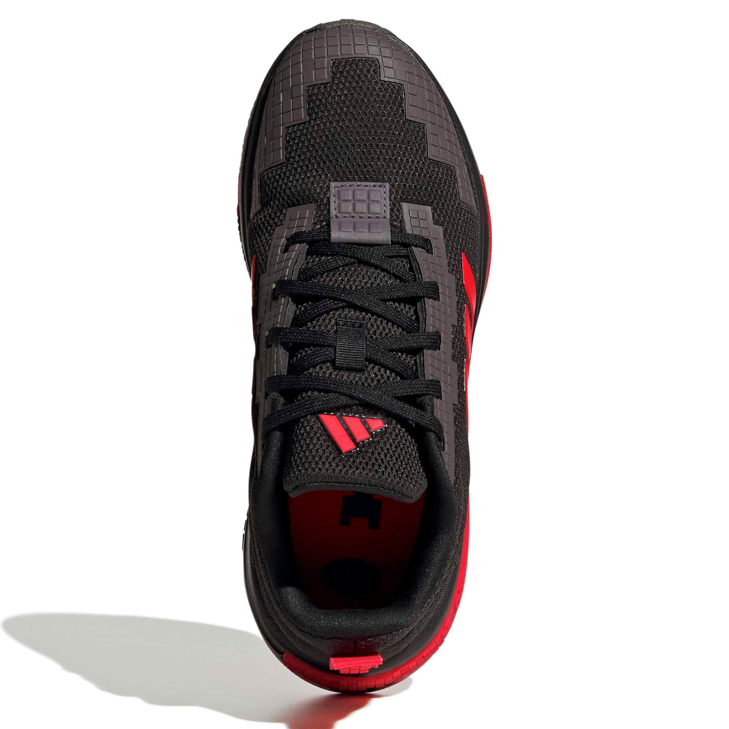 ADIDAS-BOYS BIG KID MINECRAFT PRO SNEAKER-BLACK & RED