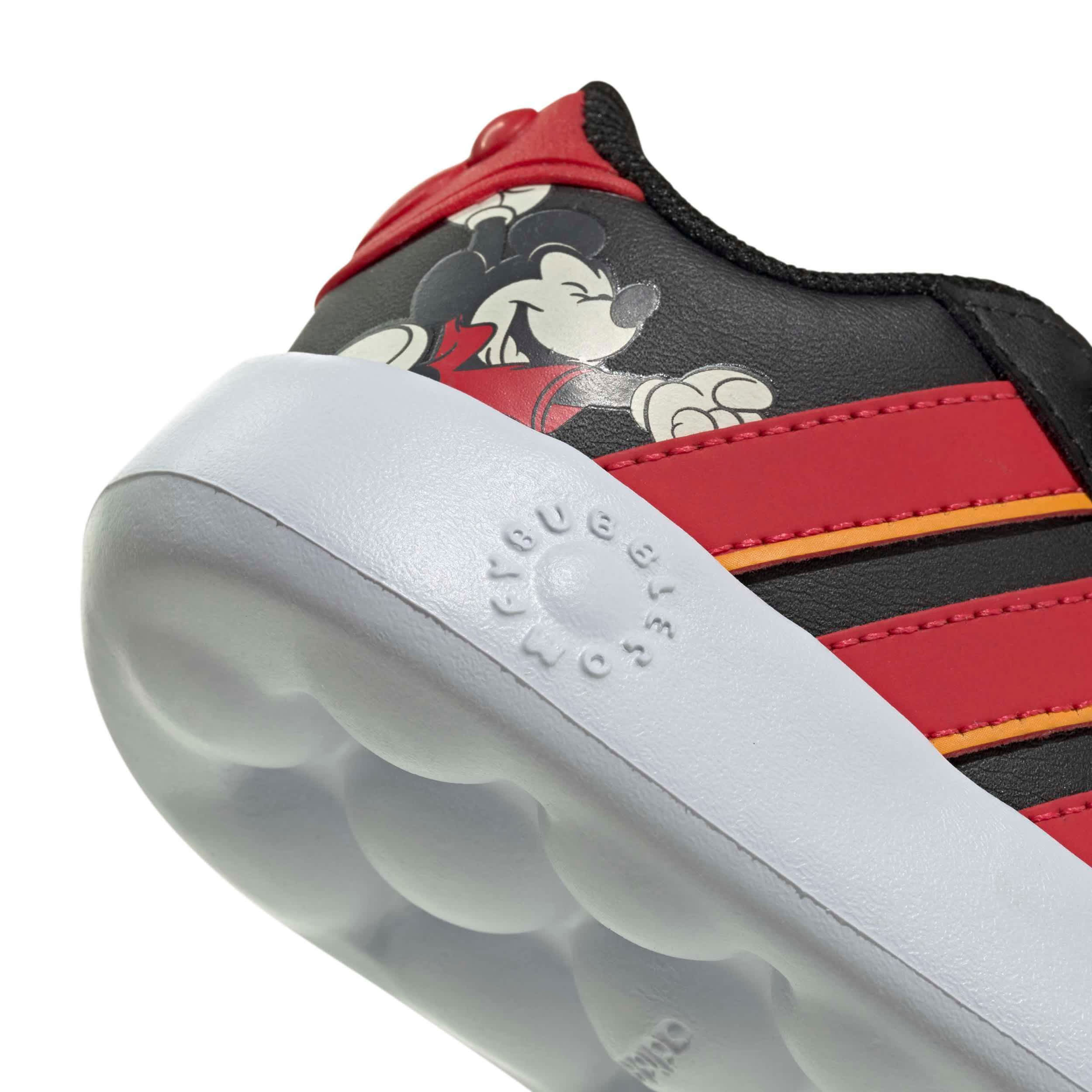 ADIDAS-BOYS TODDLER GRAND COURT SNEAKER-BLACK & RED