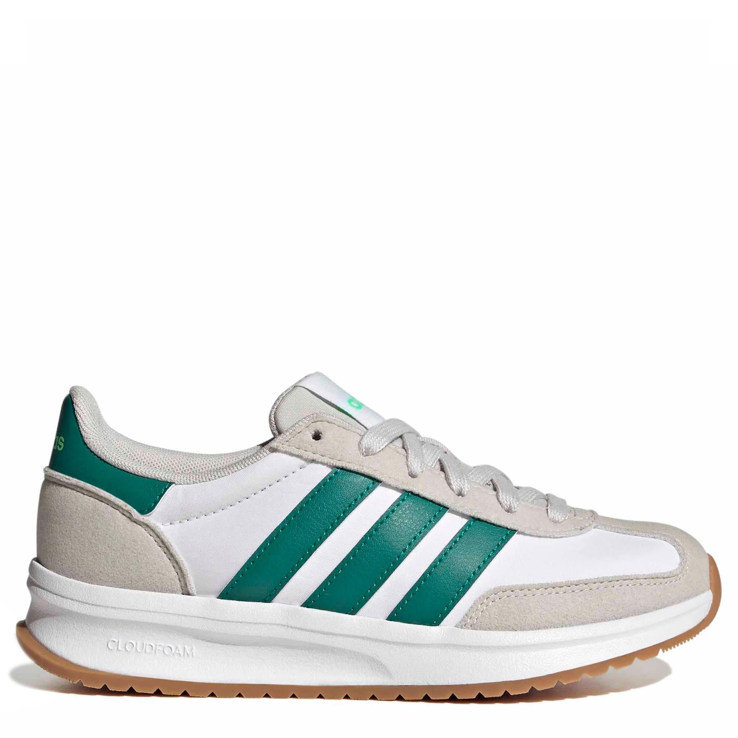 ADIDAS-BOYS BIG KID RUN 70'S 2.0 SNEAKER-GREY & GREEN