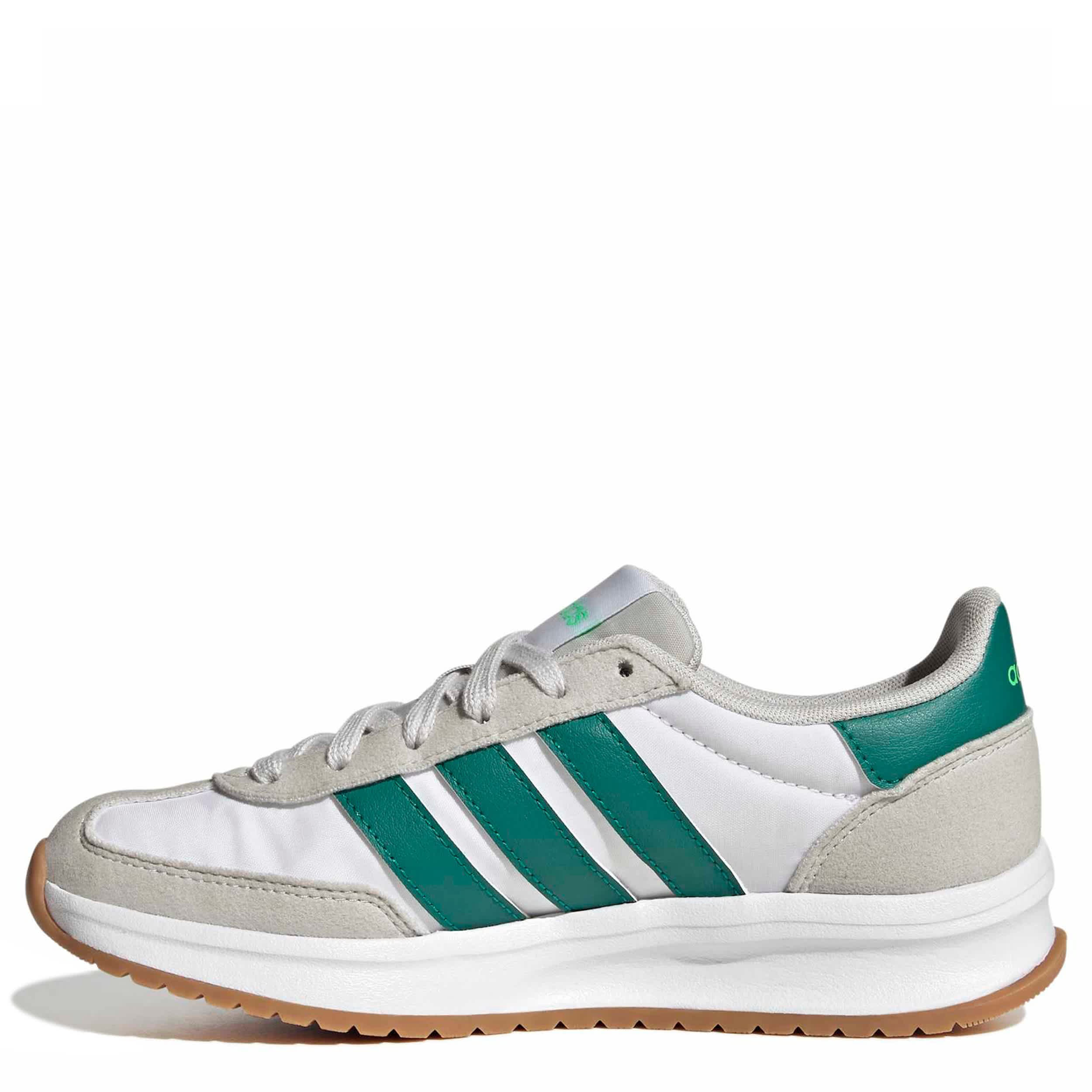 ADIDAS-BOYS BIG KID RUN 70'S 2.0 SNEAKER-GREY & GREEN