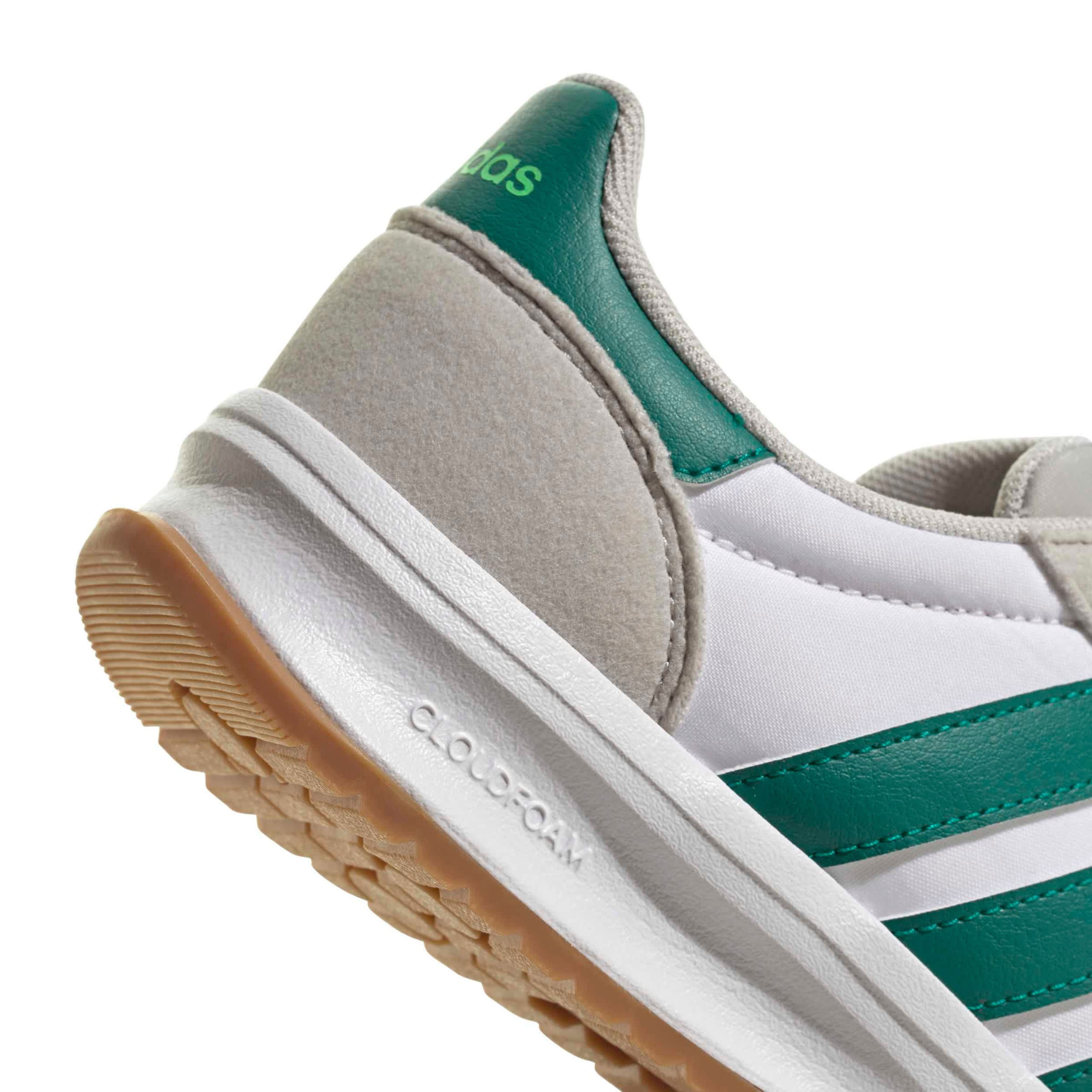 ADIDAS-BOYS BIG KID RUN 70'S 2.0 SNEAKER-GREY & GREEN