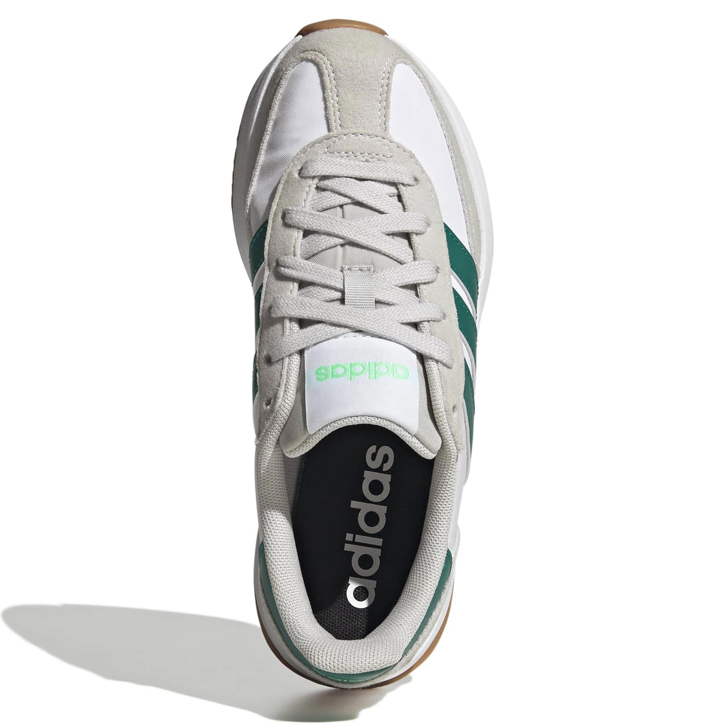 ADIDAS-BOYS BIG KID RUN 70'S 2.0 SNEAKER-GREY & GREEN