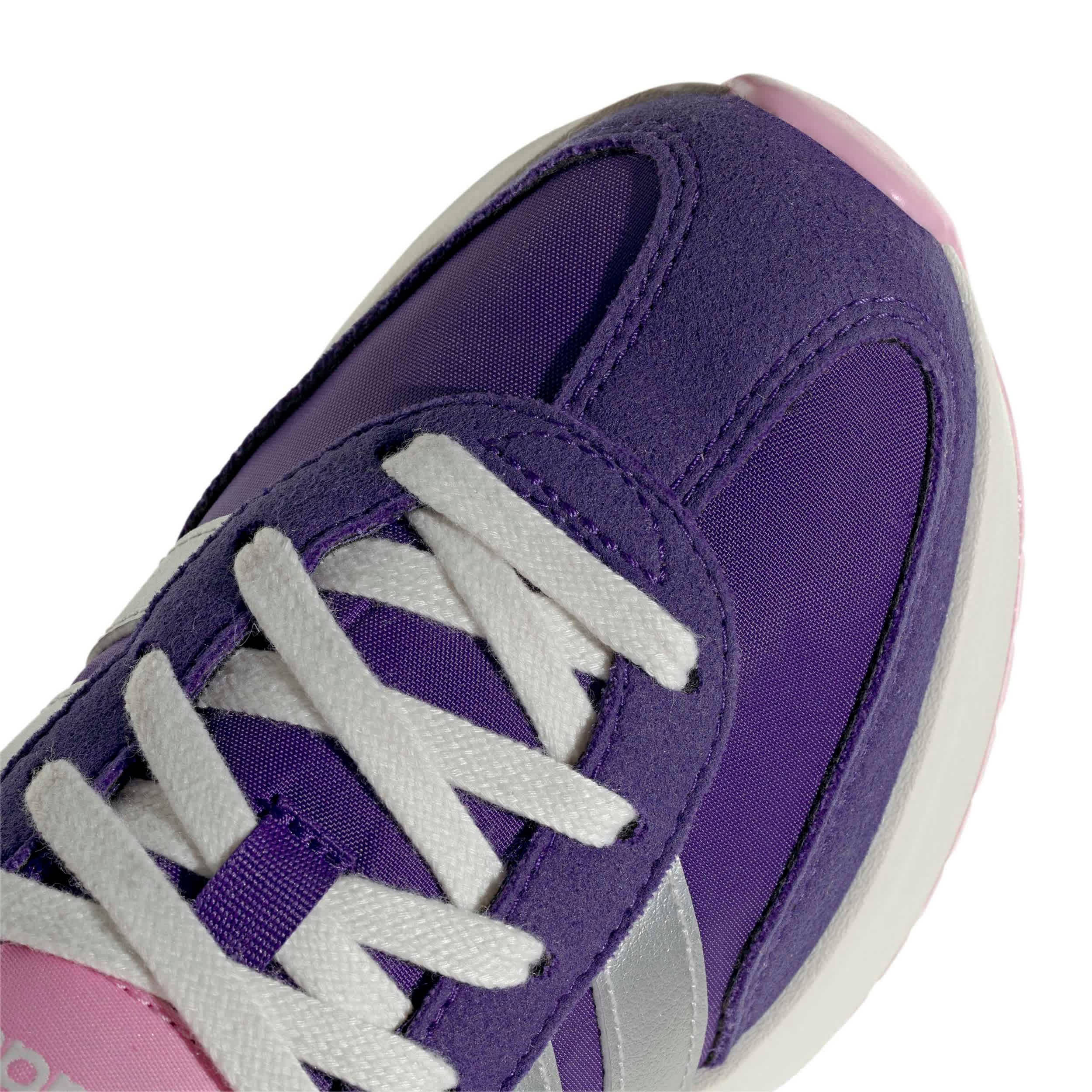 ADIDAS-GIRLS BIG KID RUN 70'S 2.0 SNEAKER-PURPLE & SILVER