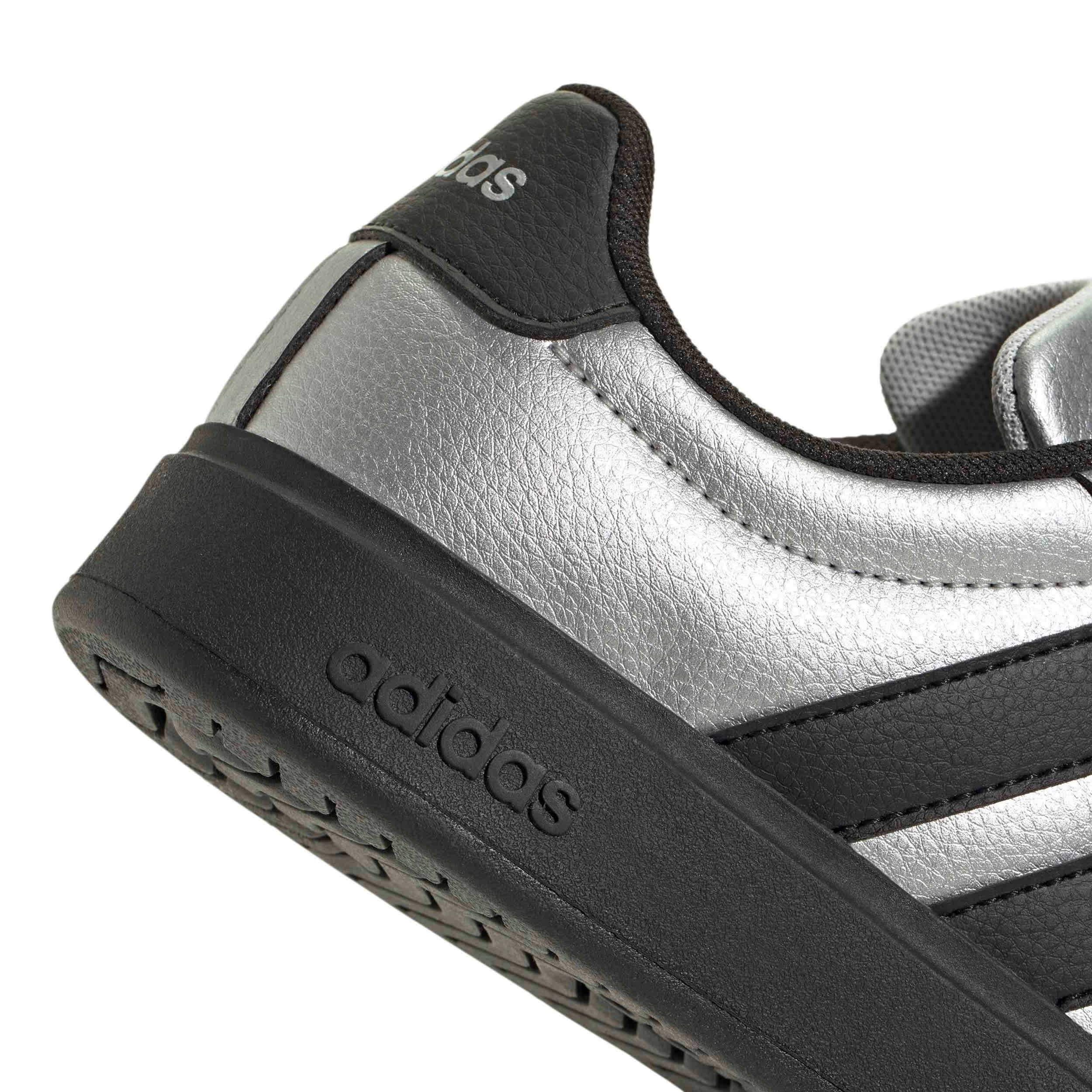 ADIDAS-BOYS BIG KID STREETTALK SNEAKER-SILVER & BLACK