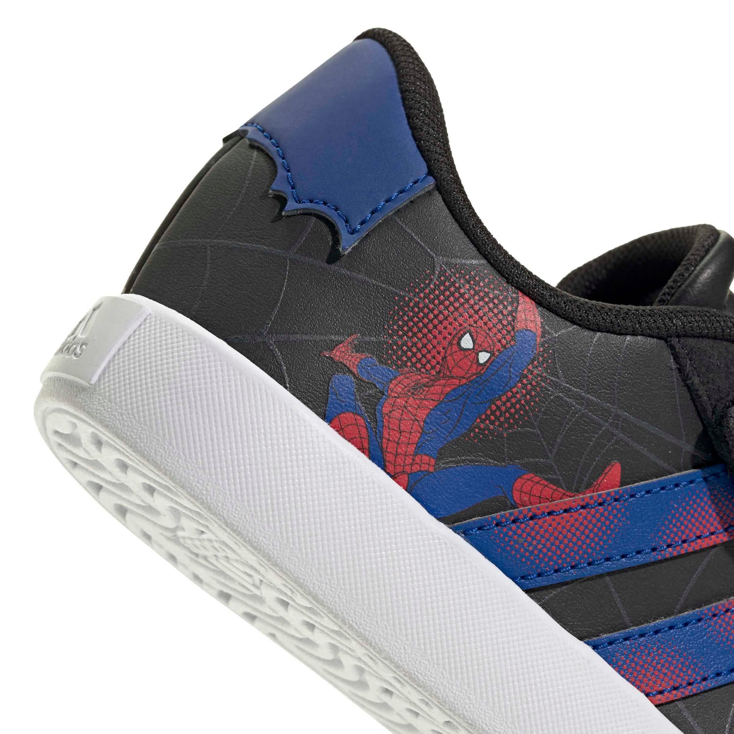 ADIDAS-BOYS LITTLE KID VL COURT 3.0 SNEAKER-BLACK & BRIGHT BLUE