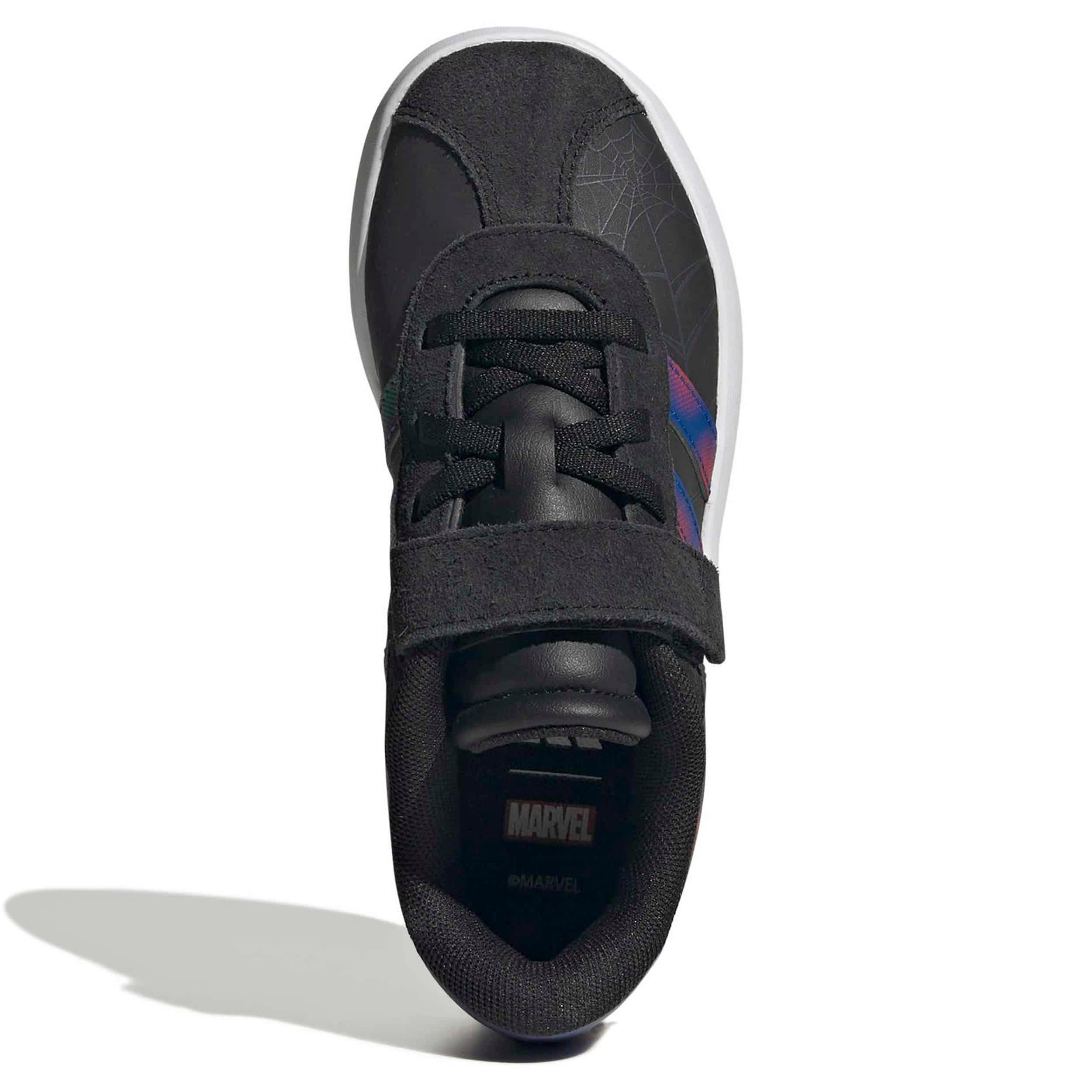 ADIDAS-BOYS LITTLE KID VL COURT 3.0 SNEAKER-BLACK & BRIGHT BLUE