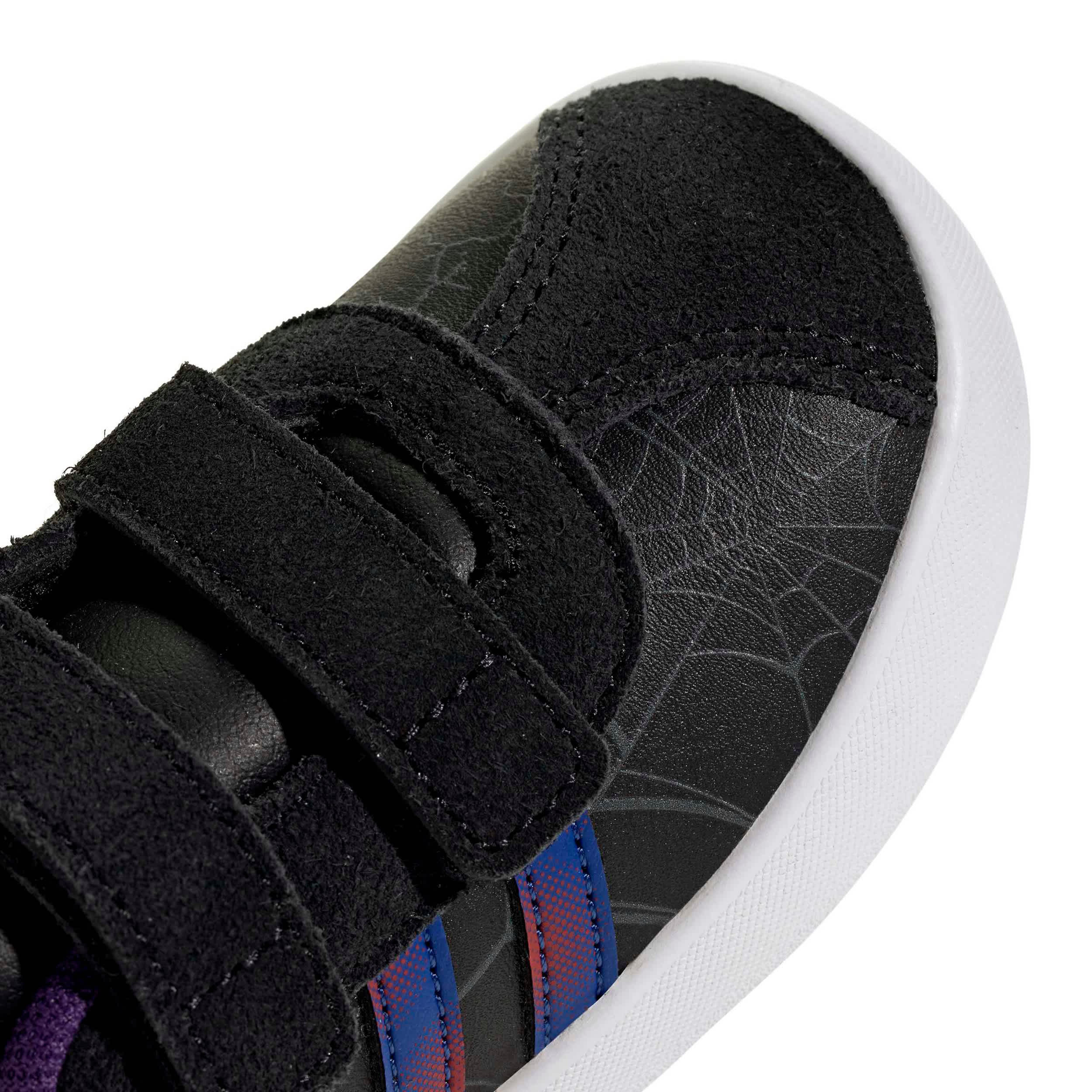 ADIDAS-BOYS TODDLER VL COURT 3.0 SNEAKER-BLACK & BRIGHT BLUE
