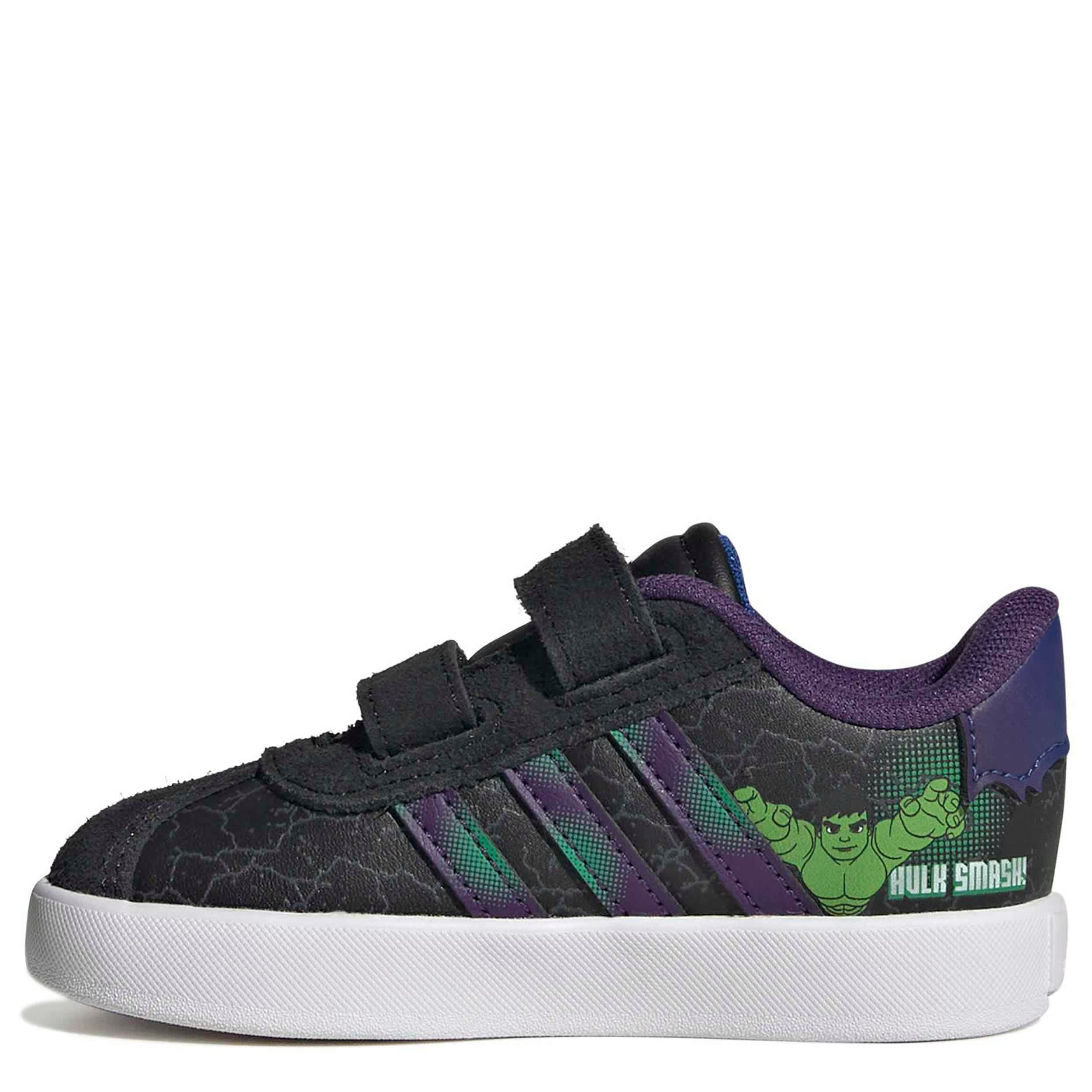 ADIDAS-BOYS TODDLER VL COURT 3.0 SNEAKER-BLACK & BRIGHT BLUE
