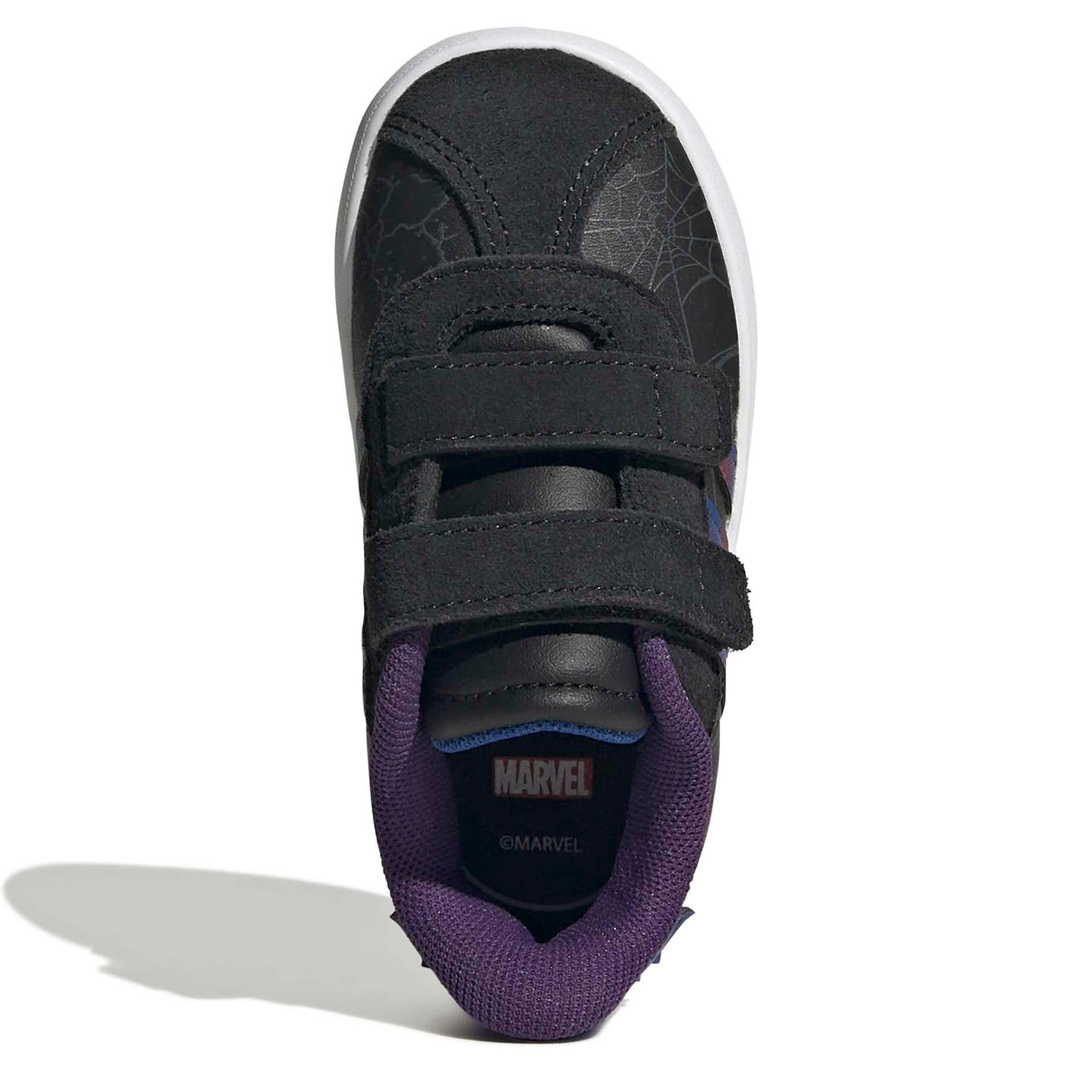 ADIDAS-BOYS TODDLER VL COURT 3.0 SNEAKER-BLACK & BRIGHT BLUE