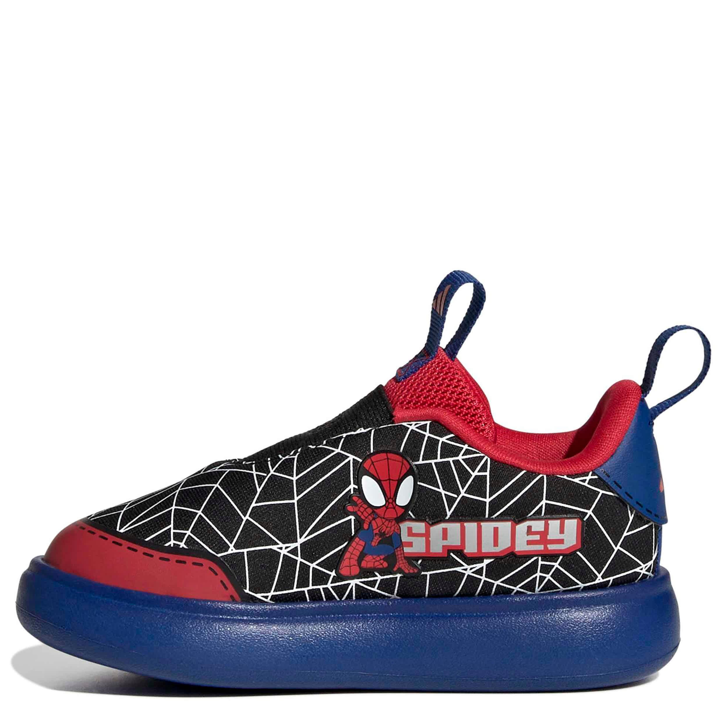 ADIDAS-BOYS TODDLER BUBBLECOMIC SNEAKER-BLACK & SILVER
