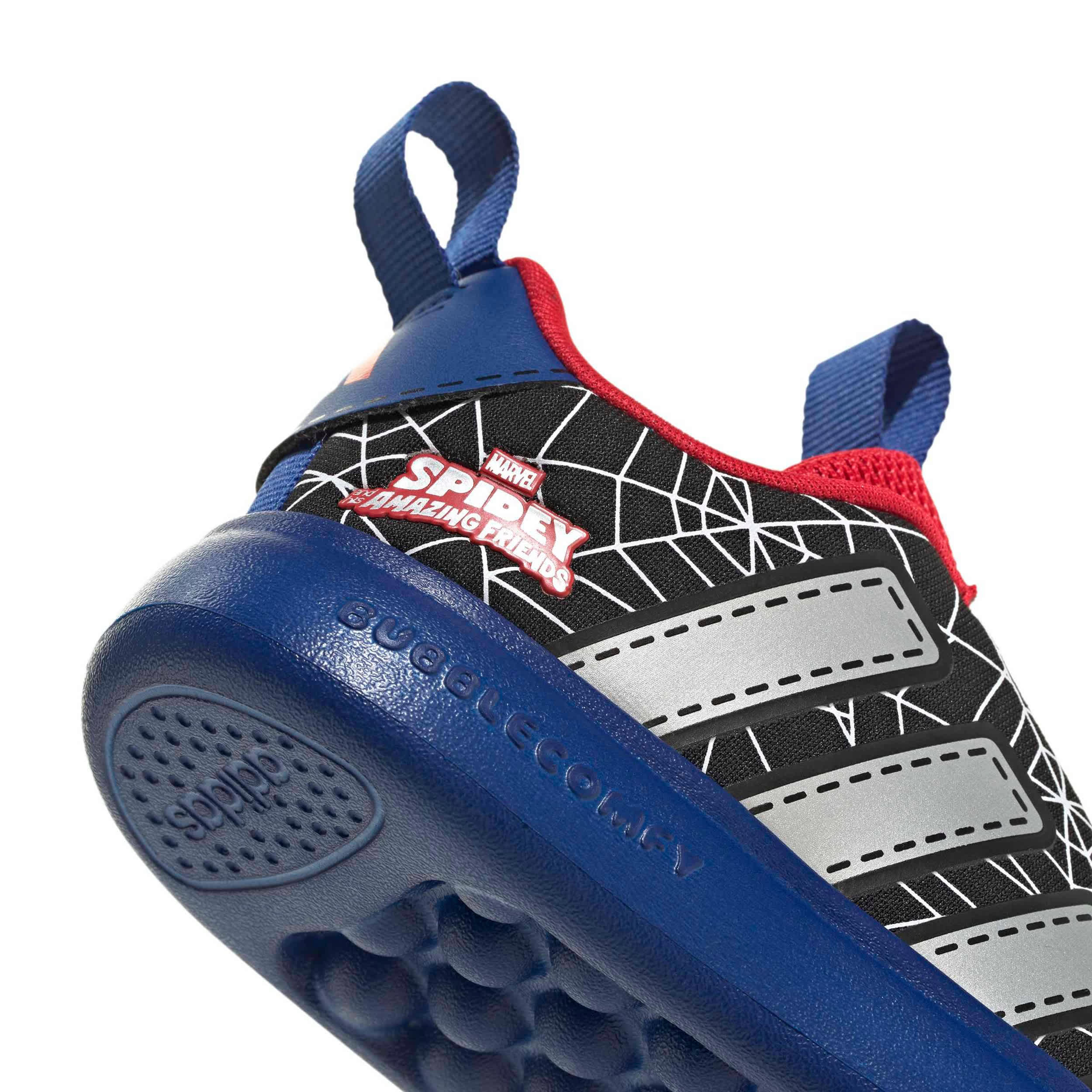 ADIDAS-BOYS TODDLER BUBBLECOMIC SNEAKER-BLACK & SILVER