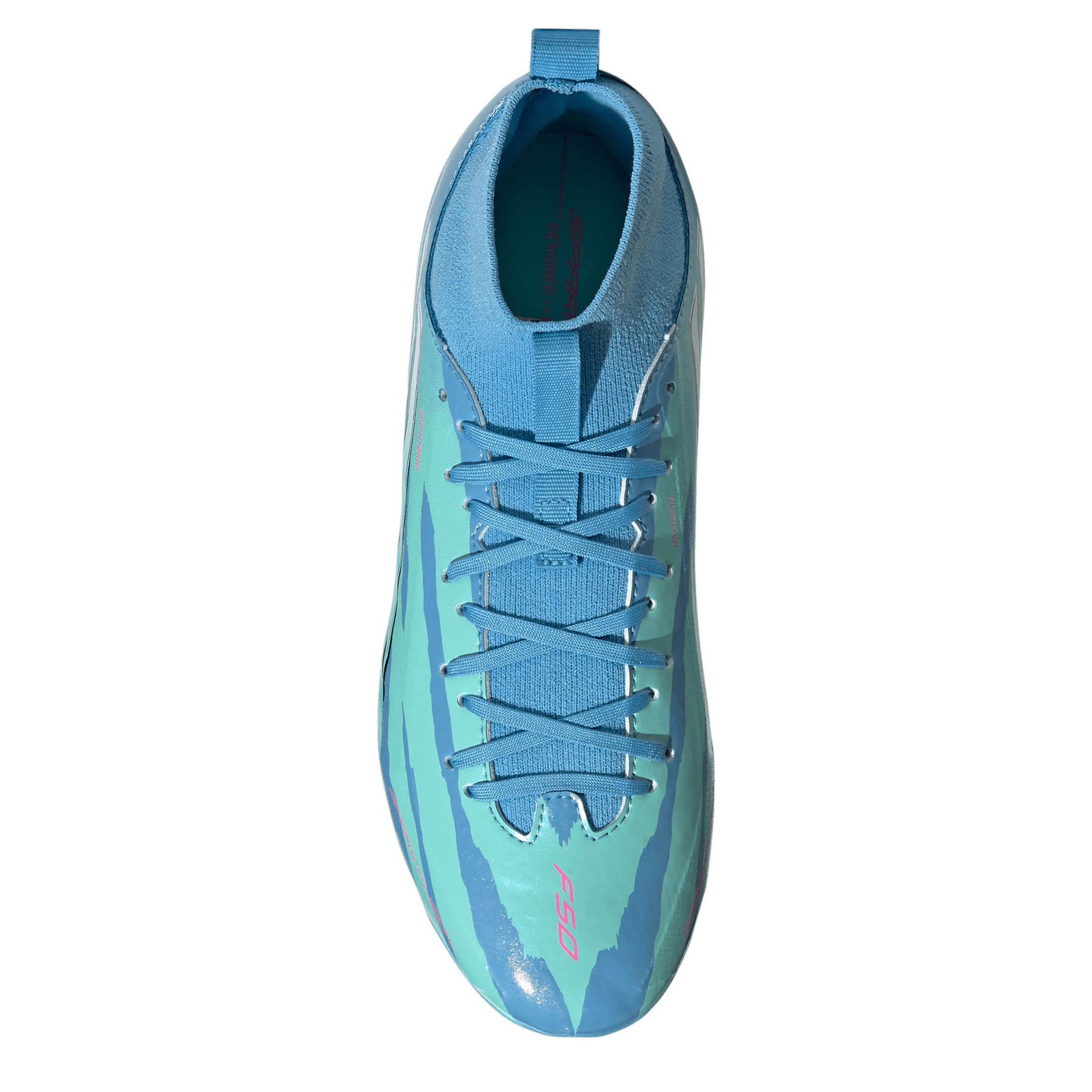 ADIDAS-BOYS LITTLE-BIG KID F50 SPARKFUSION SOCCER CLEATS-BLUE & WHITE