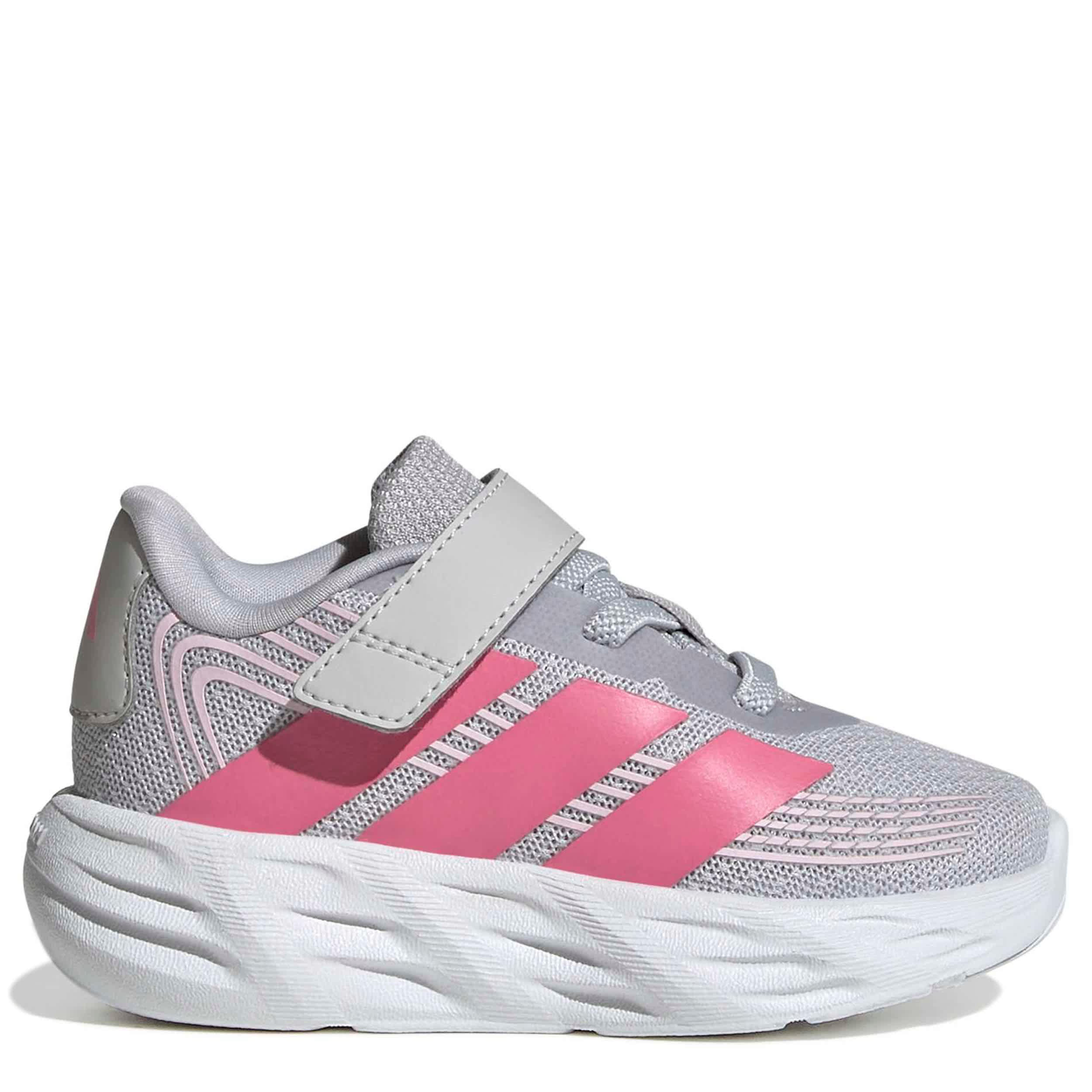 ADIDAS-GIRLS TODDLER GALAXY 8 RUNNING SHOE-GREY & PINK