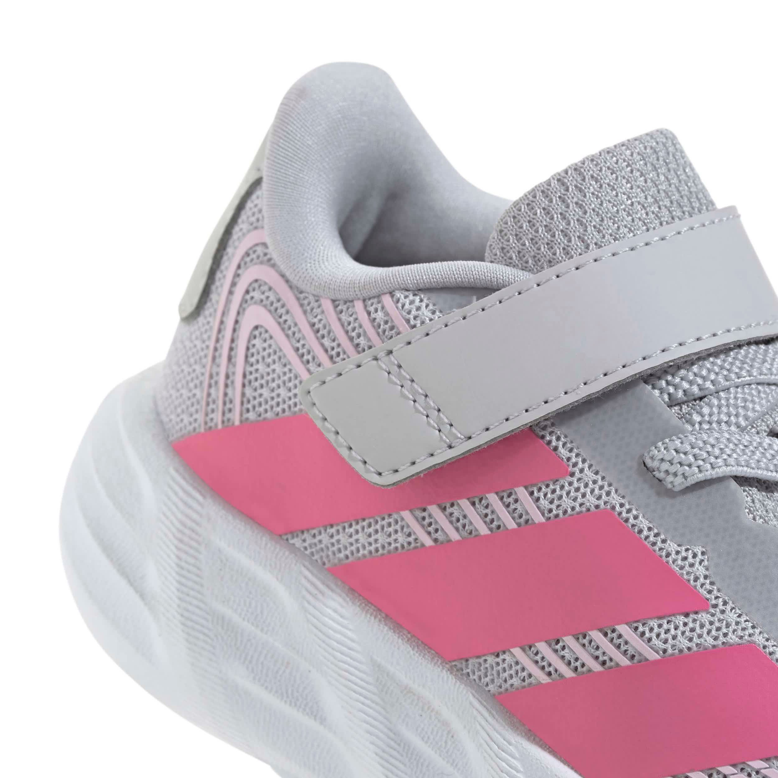 ADIDAS-GIRLS TODDLER GALAXY 8 RUNNING SHOE-GREY & PINK