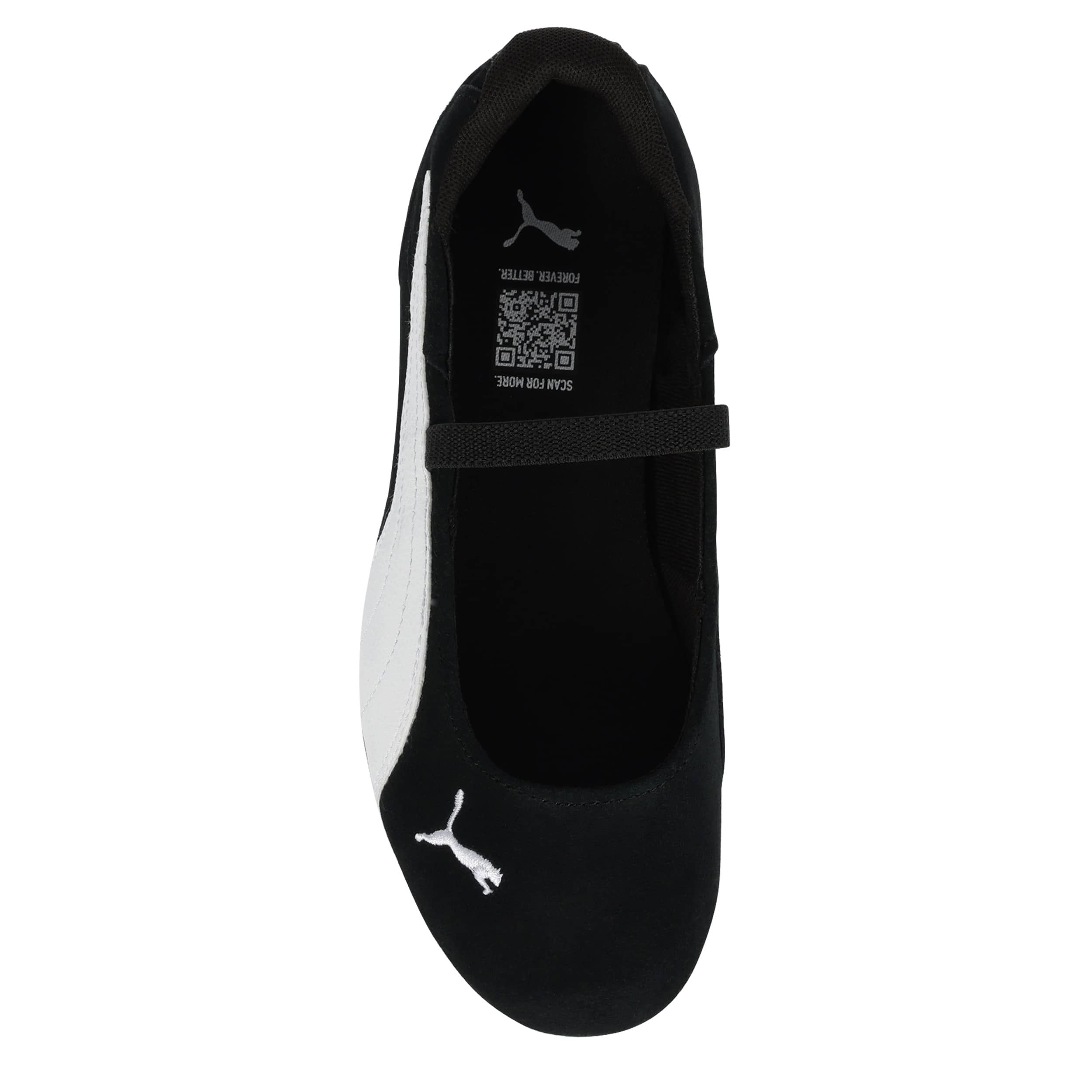 PUMA-GIRLS BIG KID REPLICATCH BALLET SNEAKER-BLACK & WHITE